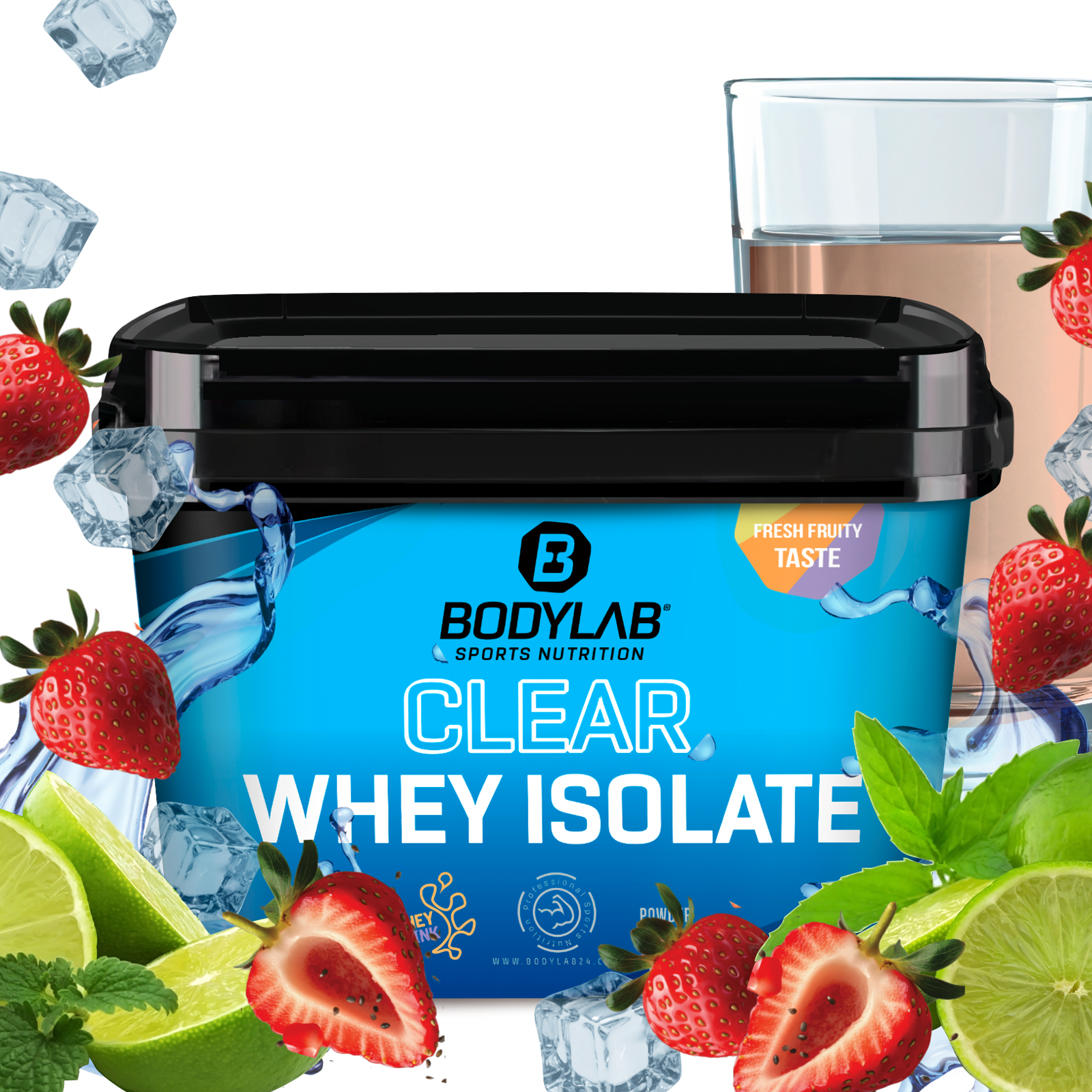 Clear Whey Isolate (960g) Erdbeer-Limette