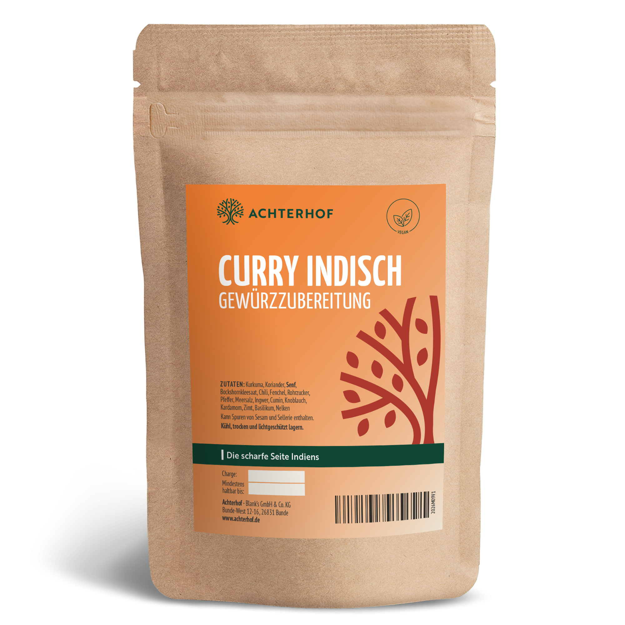 Curry Indisch Gewürzzubereitung (250g)