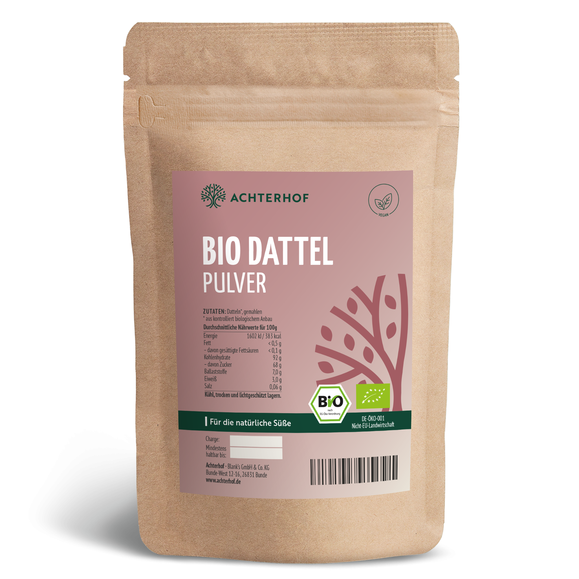 Bio Dattel Pulver (500g)