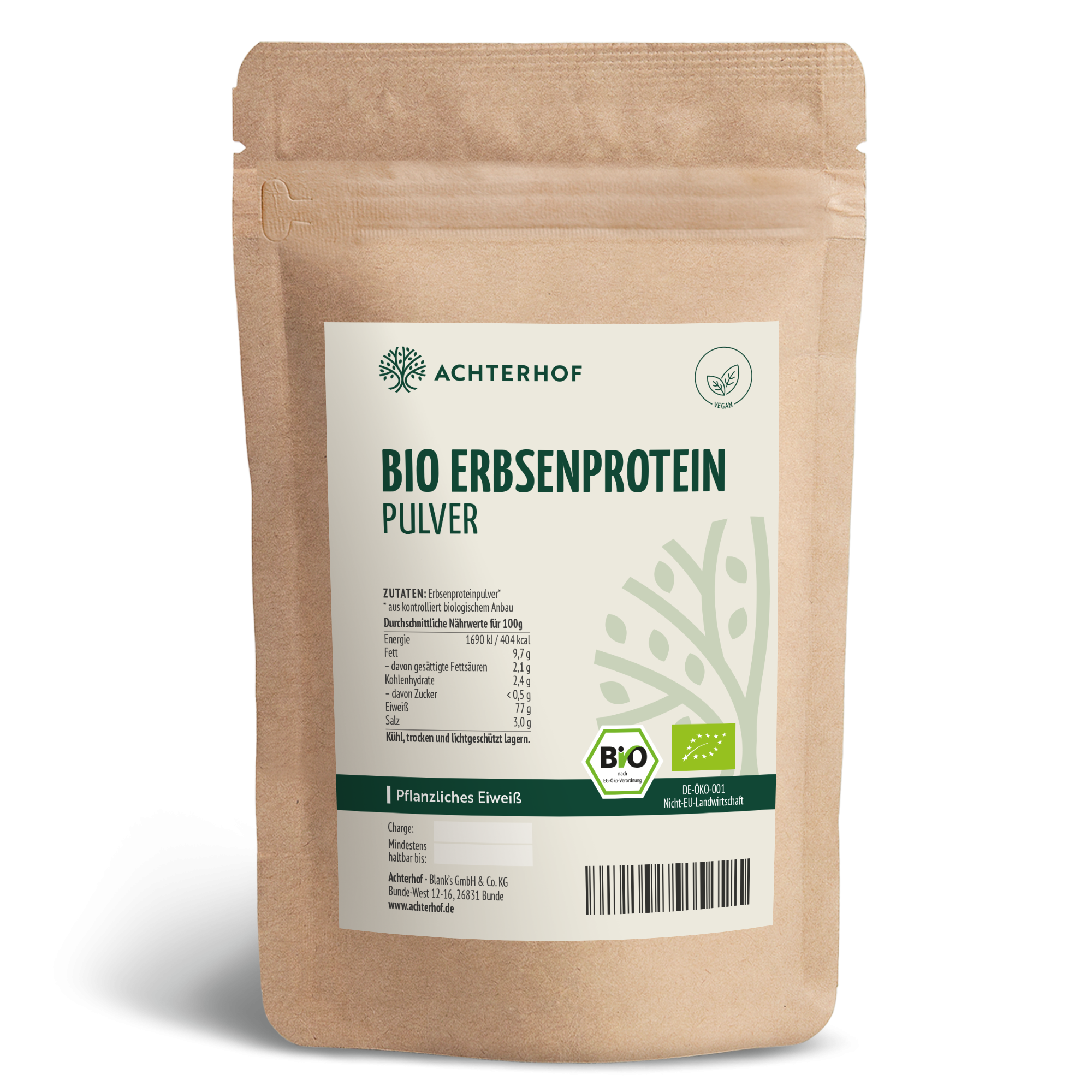 Bio Erbsenprotein Pulver (1000g)