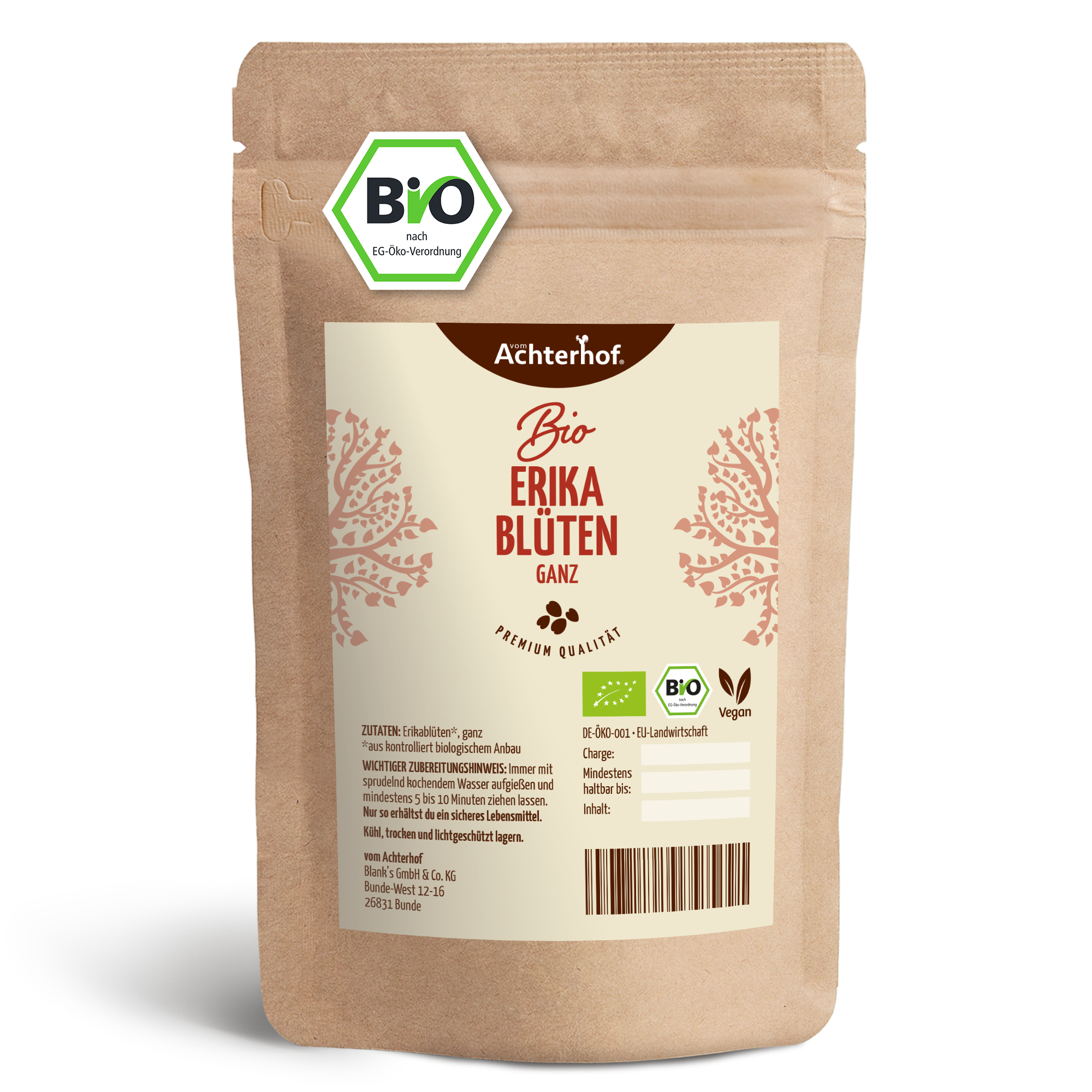 Erikablüten ganz Bio (500g)