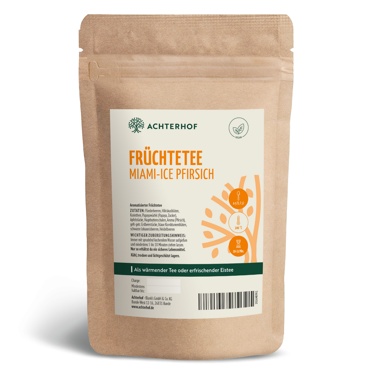 Früchtetee Miami-Ice Pfirsich (100g)
