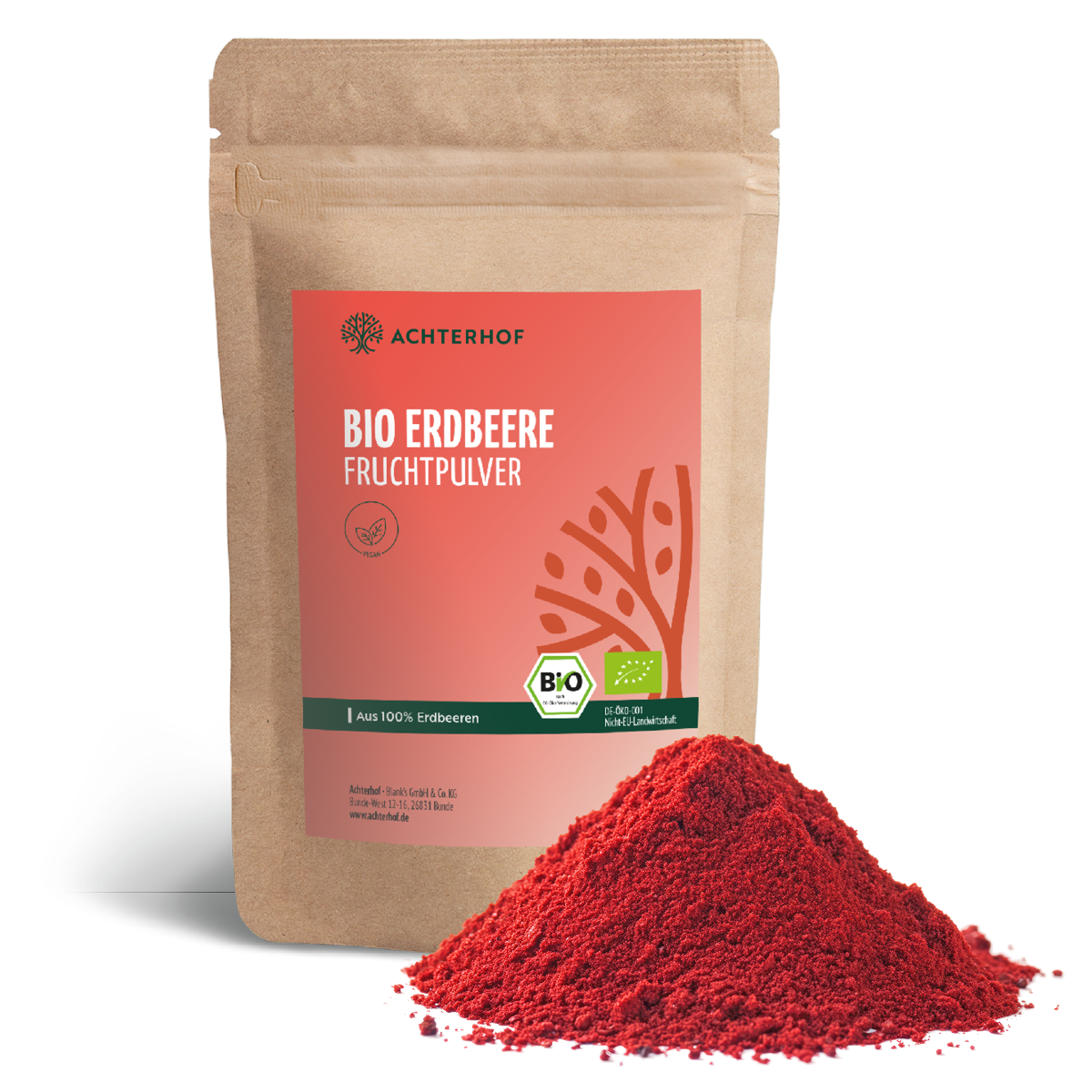Bio Erdbeere Fruchtpulver (250g)
