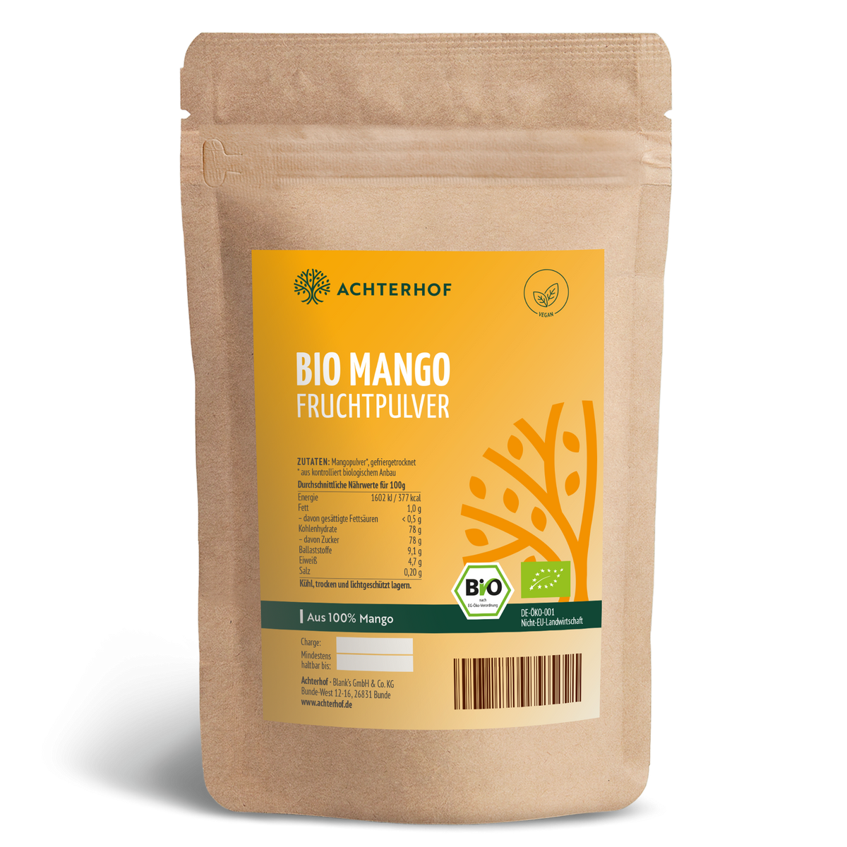 Bio Mango Fruchtpulver (250g)