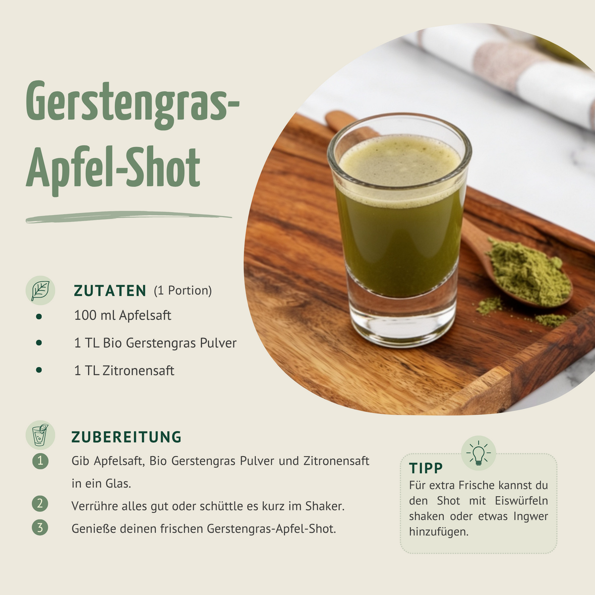 Bio Gerstengras Pulver (500g)