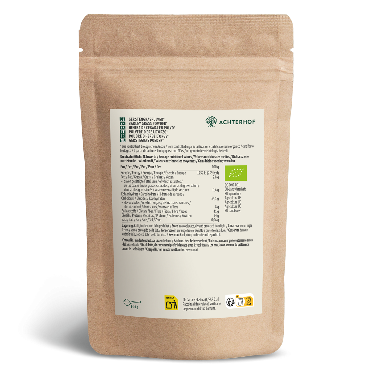 Bio Gerstengras Pulver (150g)