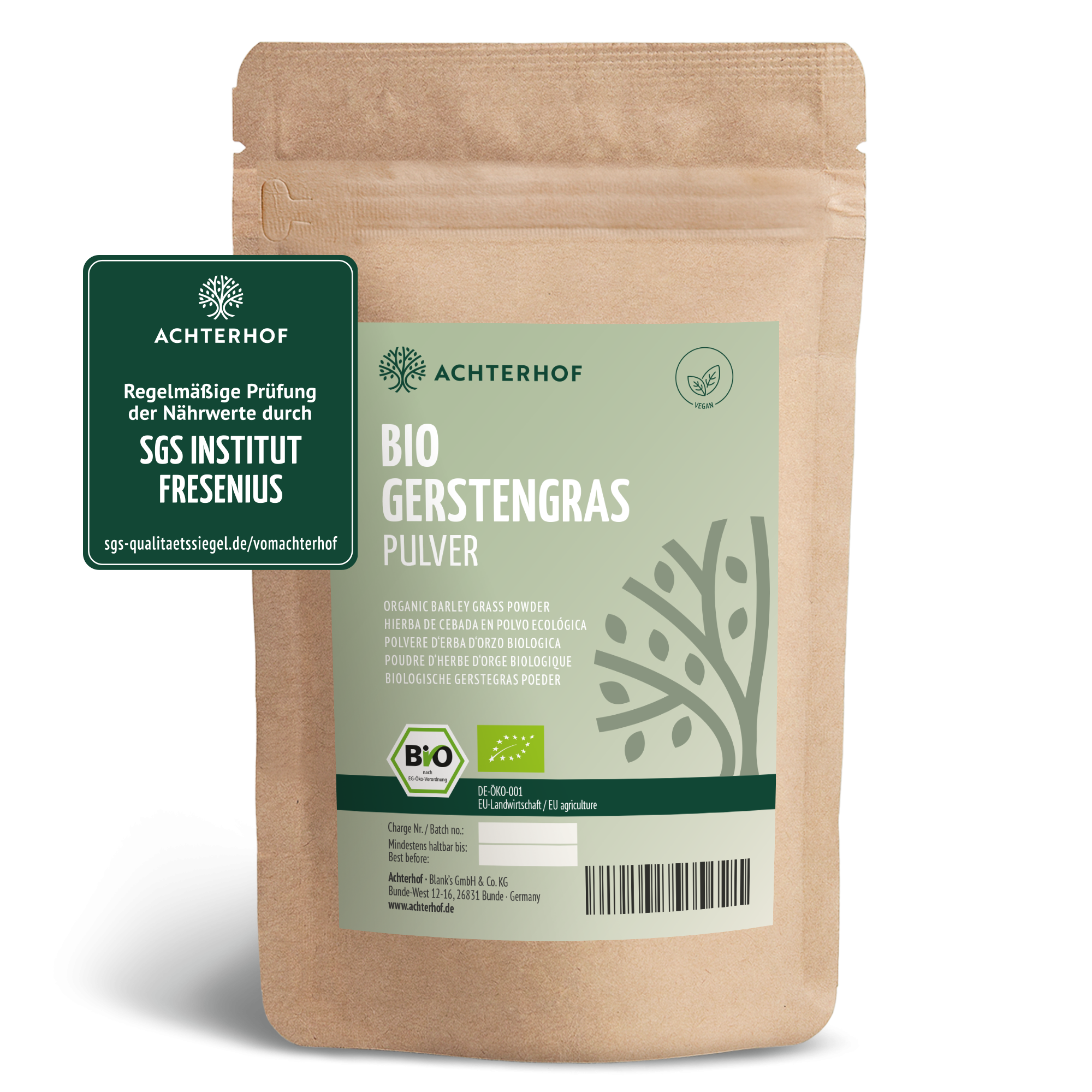 Bio Gerstengras Pulver (1000g)