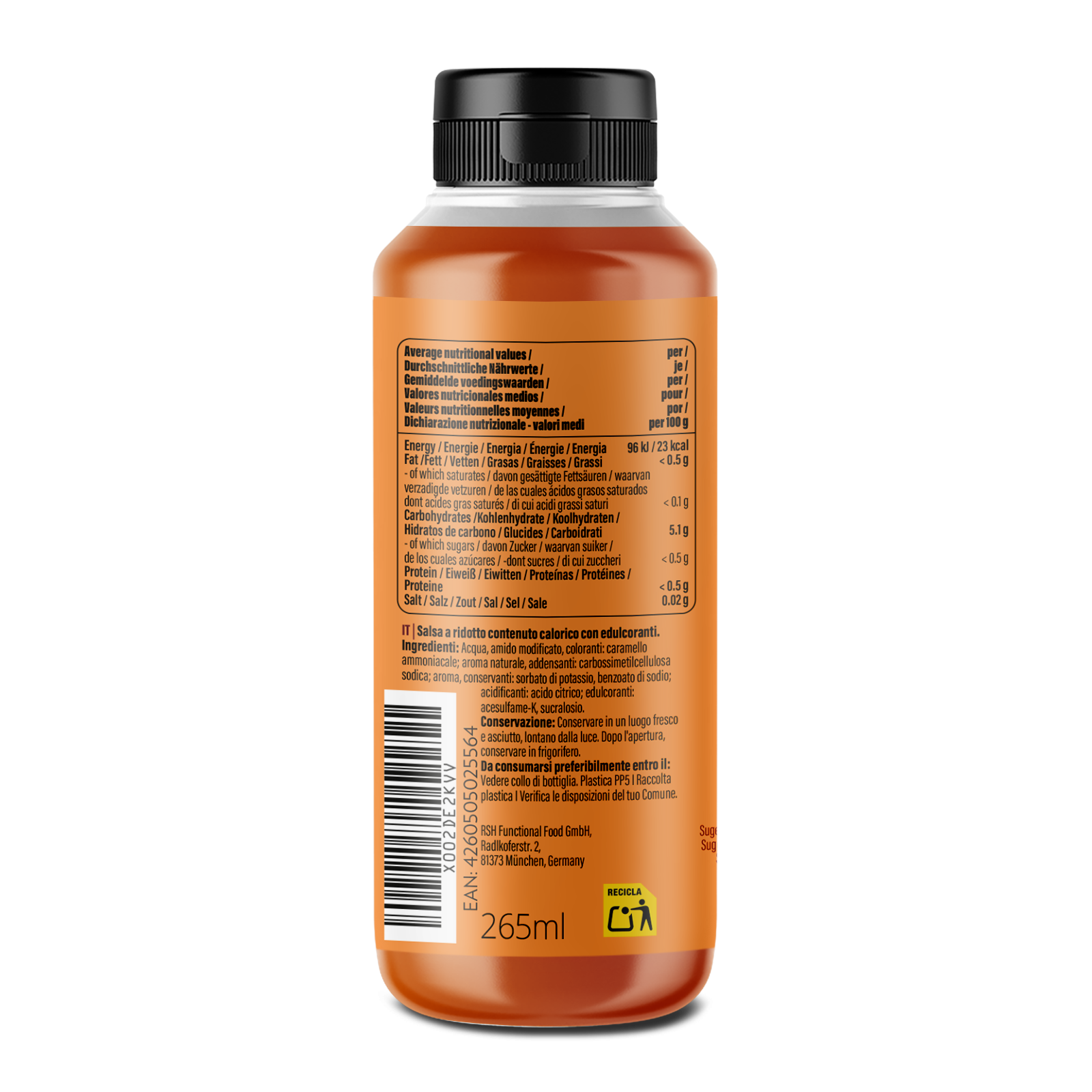 Mamma Mia Zero Saucen (265ml) Ahorn Sirup