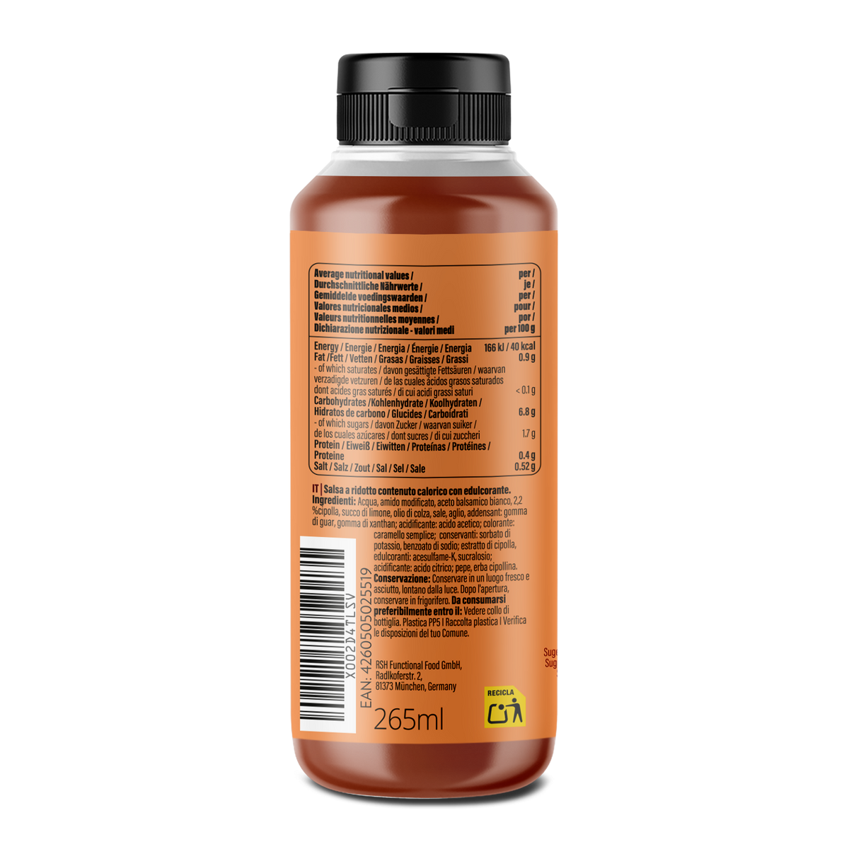 Mamma Mia Zero Saucen (265ml) süße Zwiebelsauce