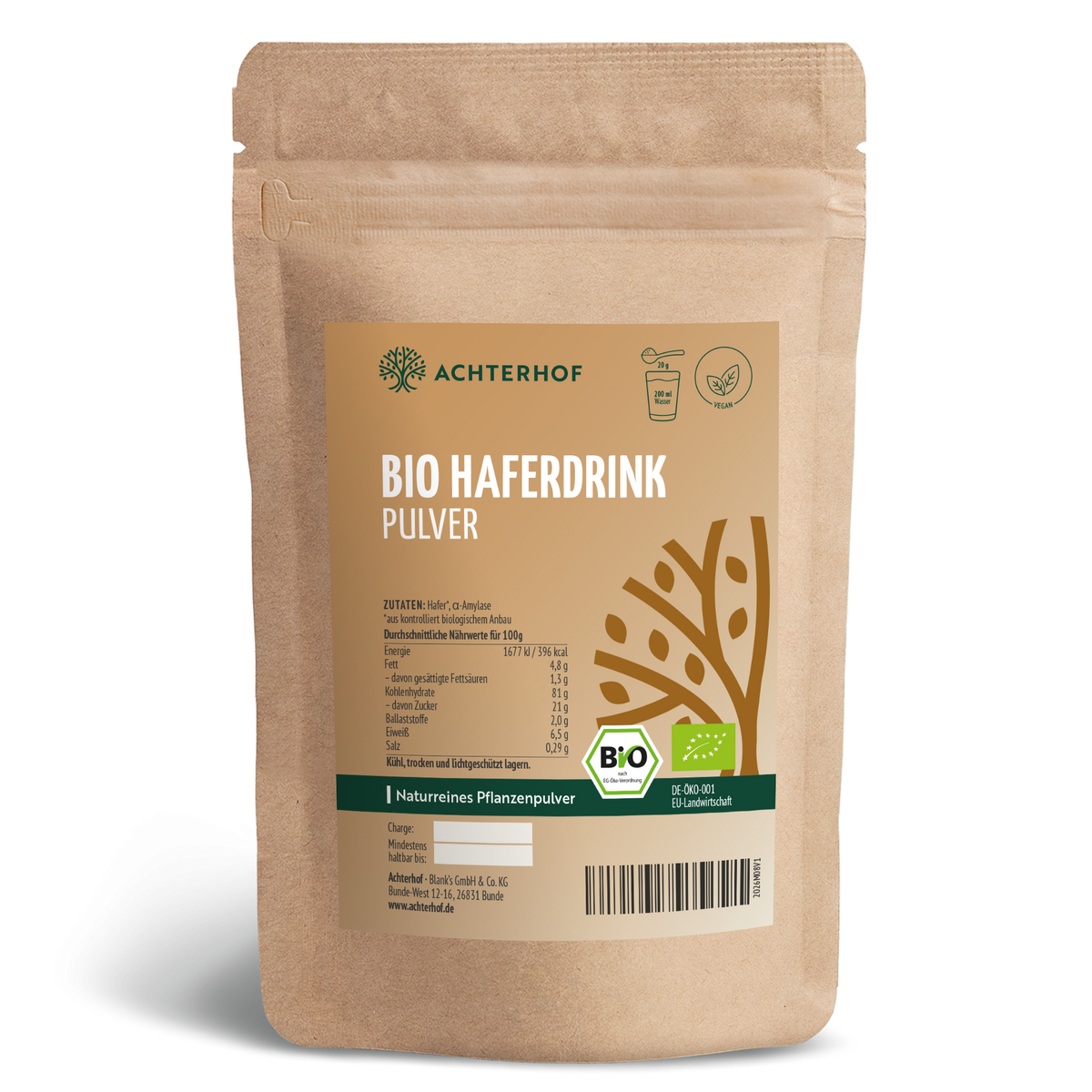 Bio Haferdrink Pulver (250g)