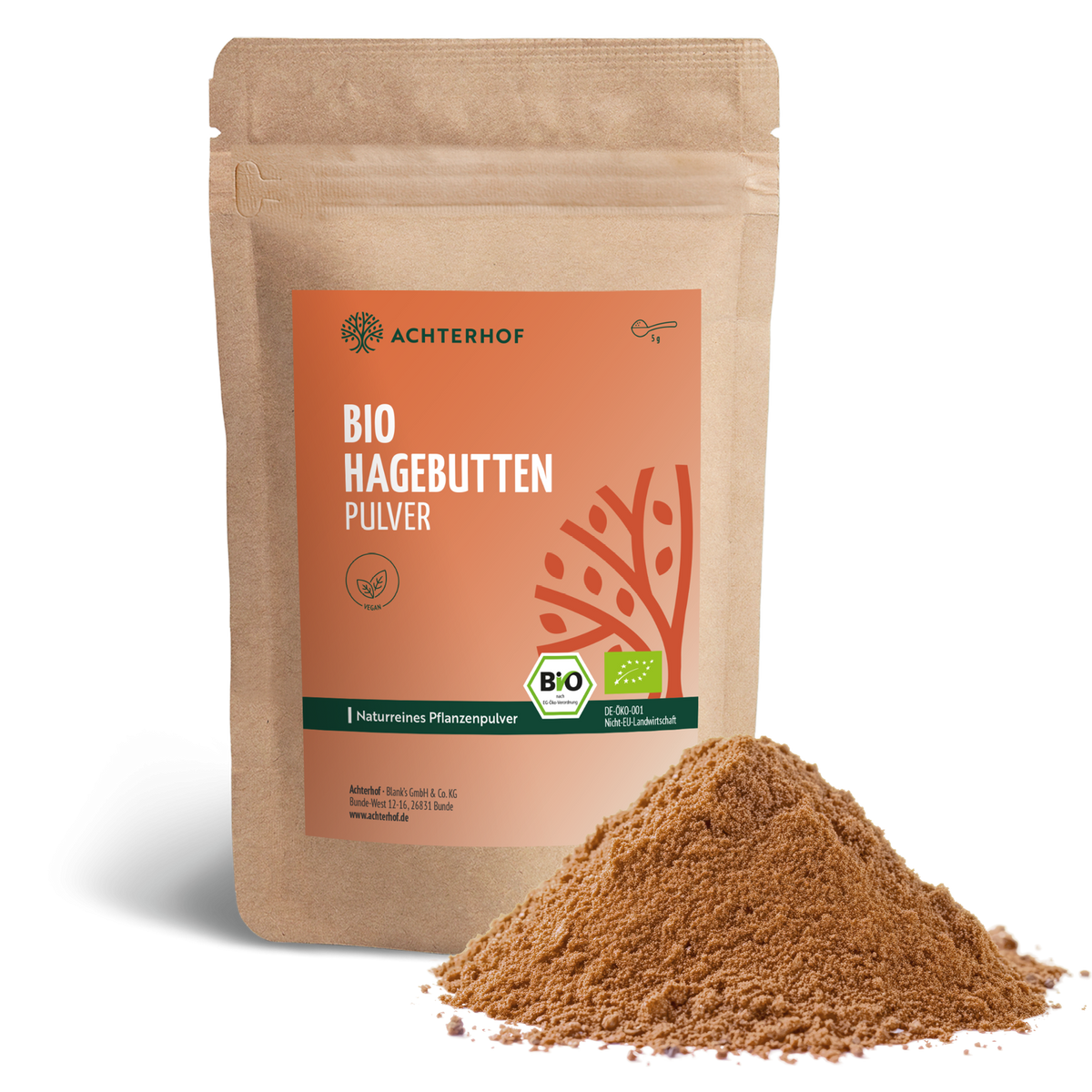 Bio Hagebutten Pulver (500g)