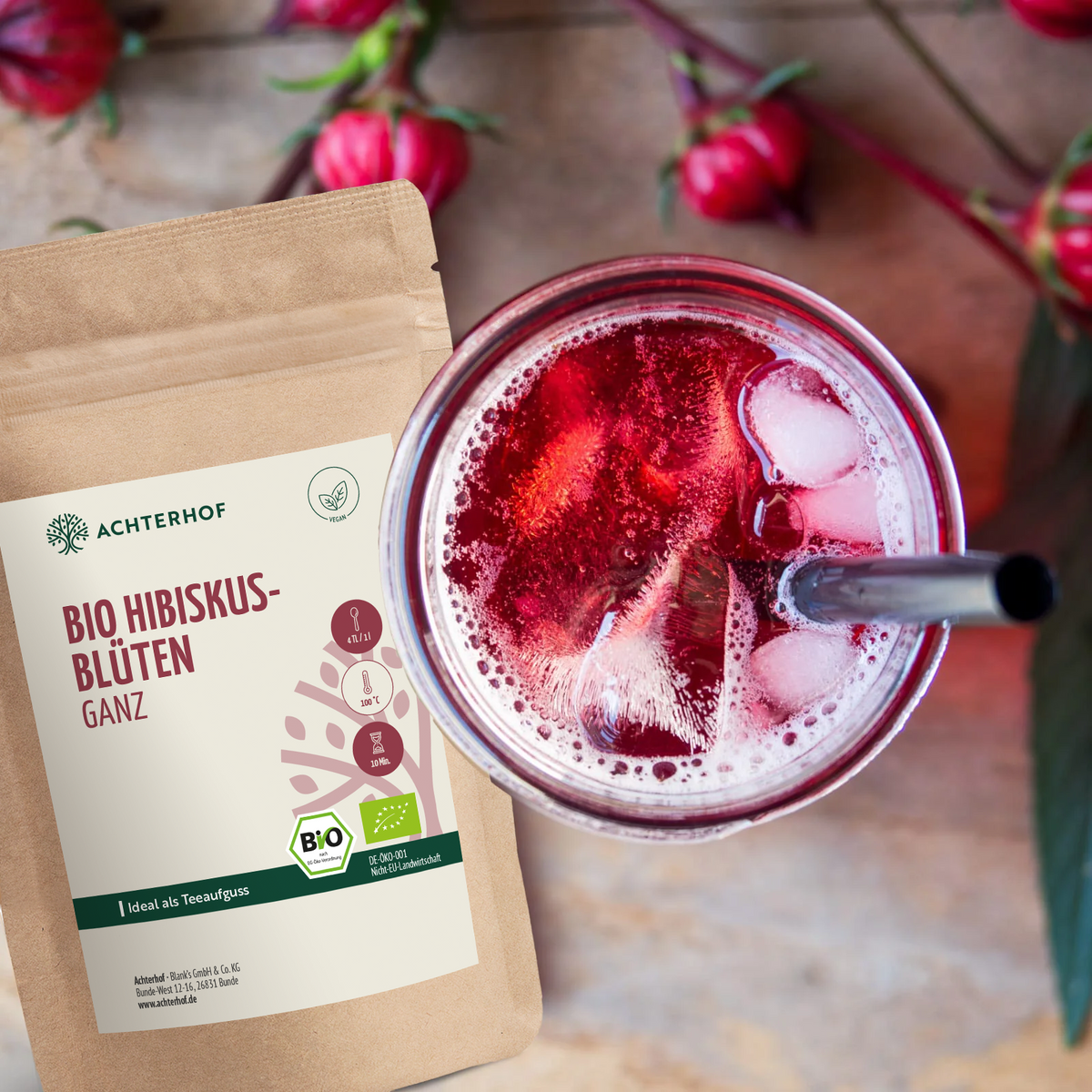 Bio Hibiskusblüten ganz (250g)