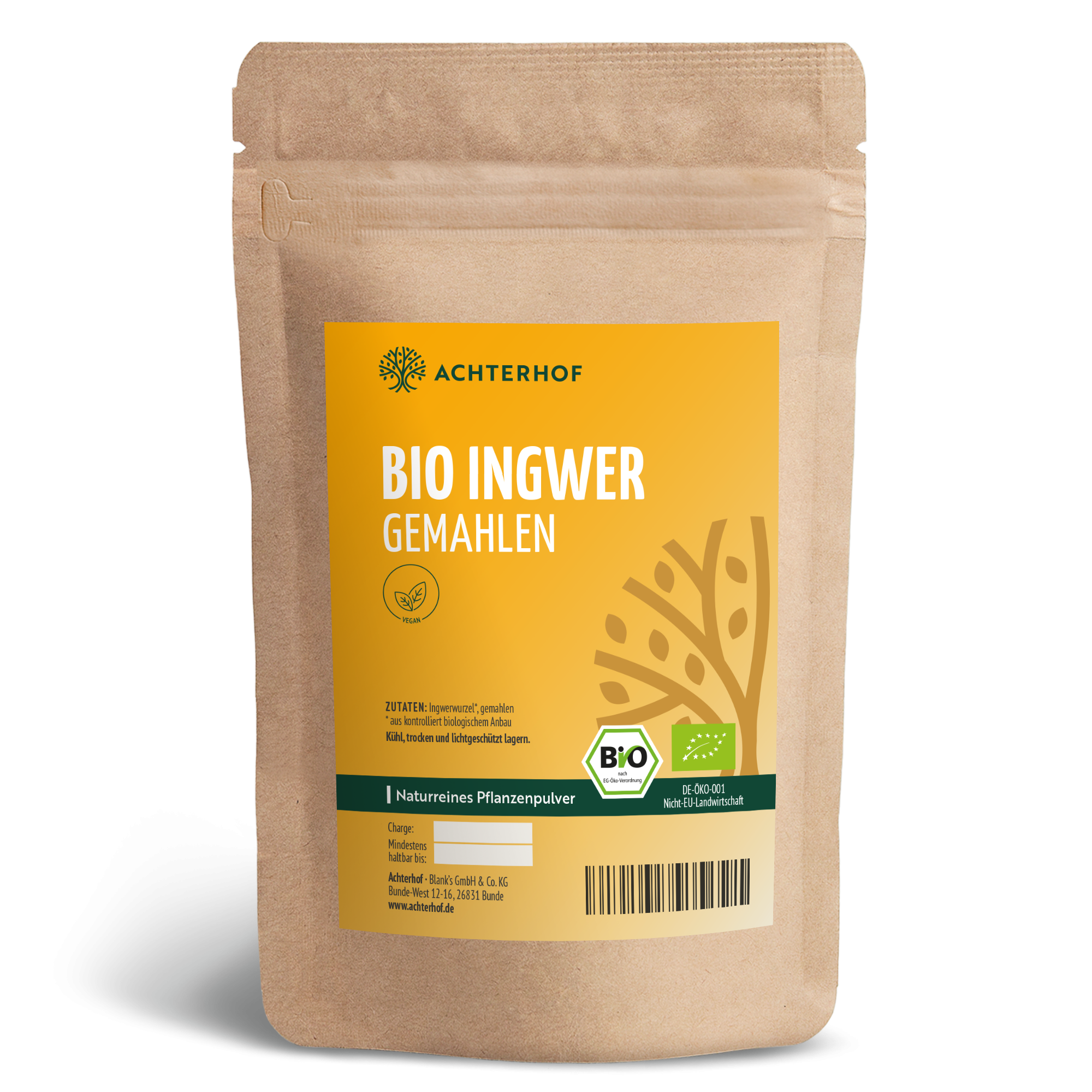 Bio Ingwer gemahlen (250g)
