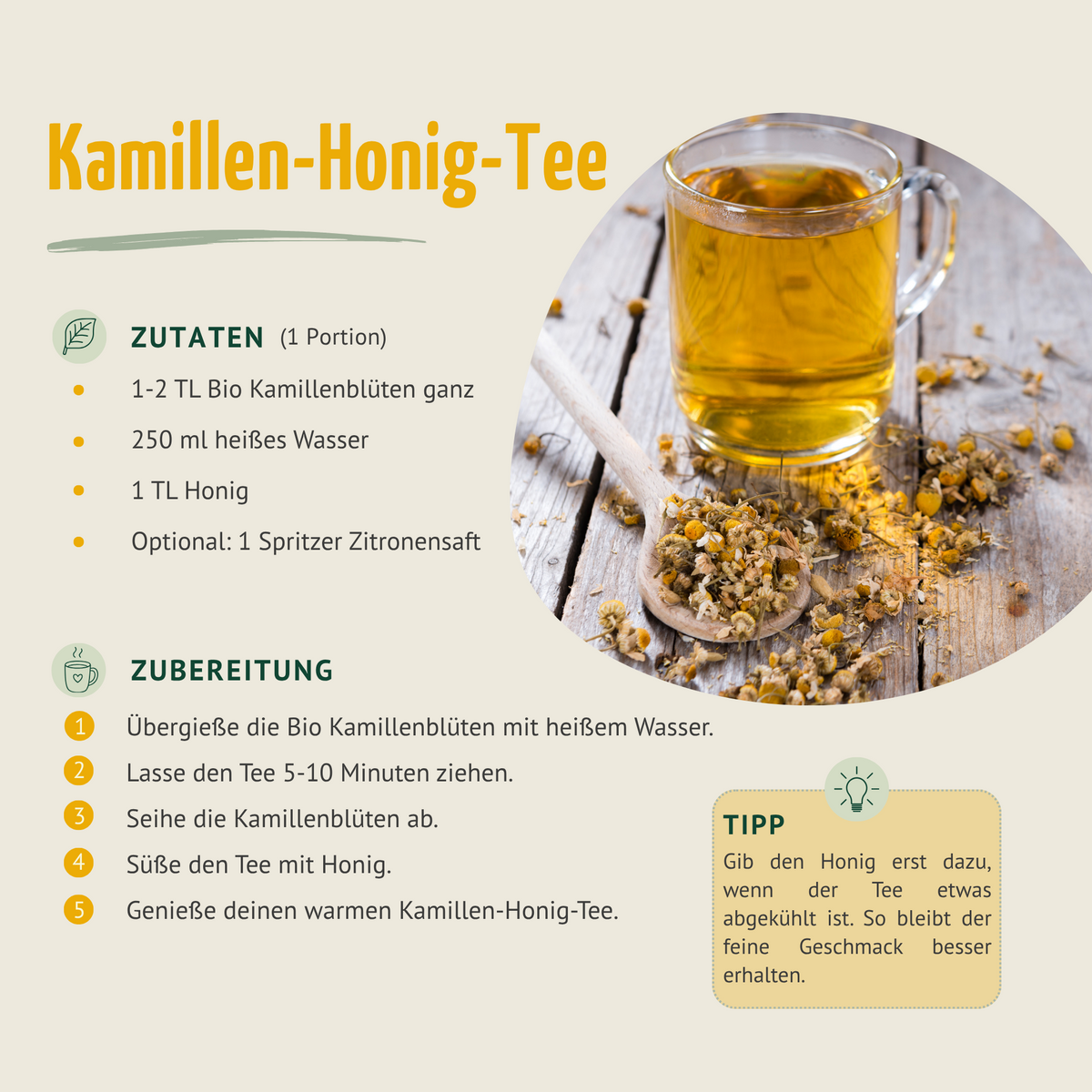 Kamillenblüten ganz Bio (1000g)