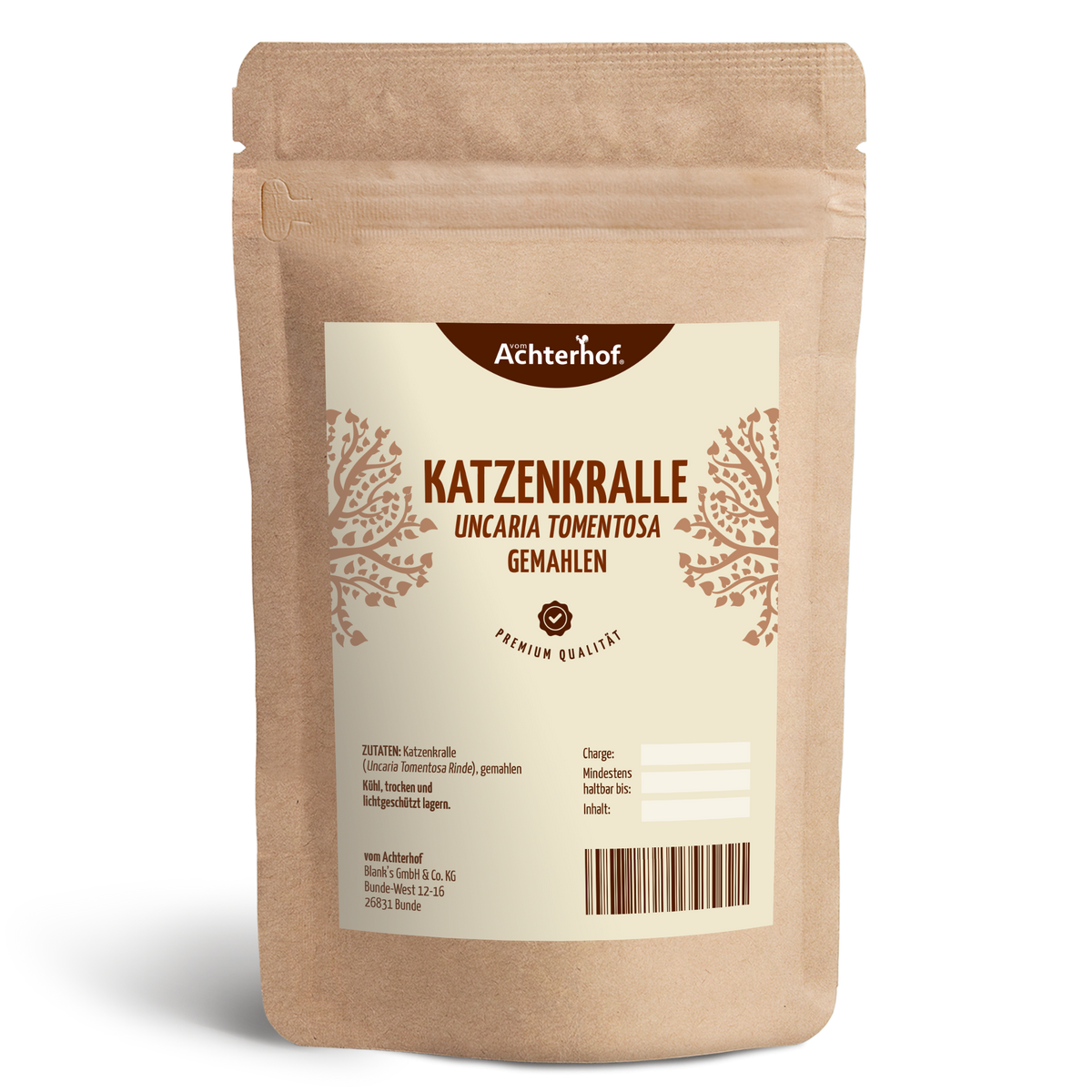 Katzenkralle (Uncaria Tomentosa) gemahlen (250g)