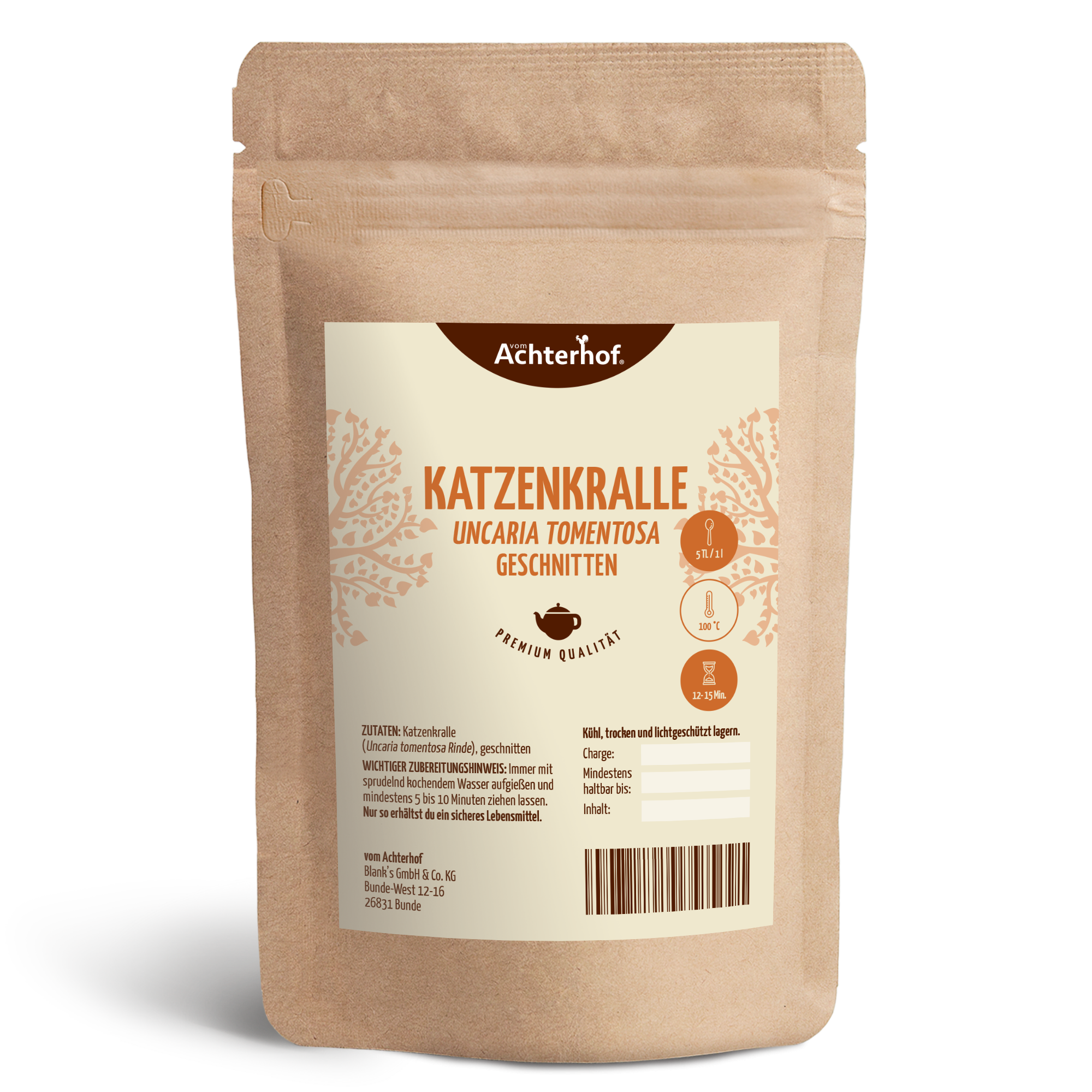 Katzenkralle Tee (Uncaria Tomentosa) geschnitten (250g)