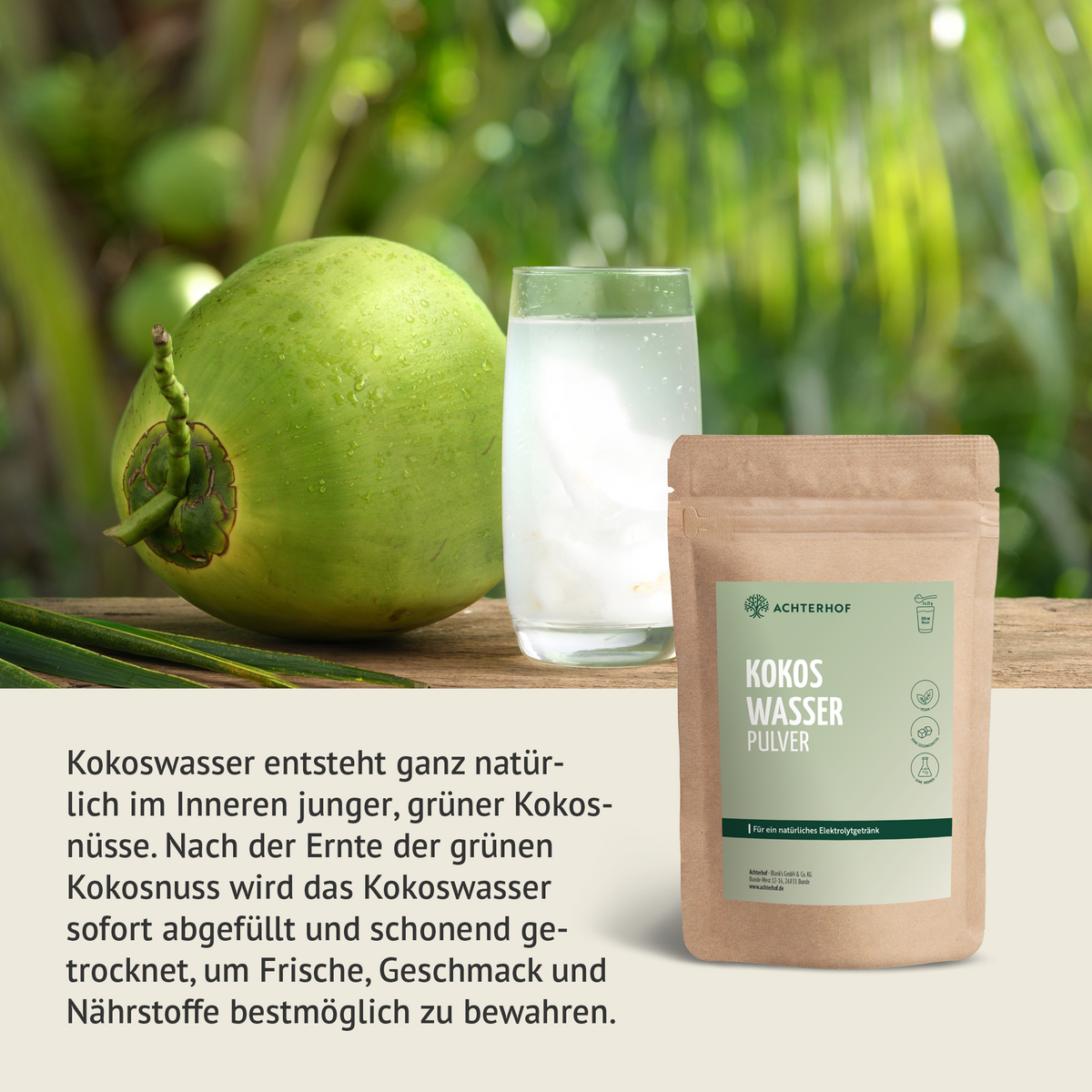 Kokoswasser Pulver (250g)