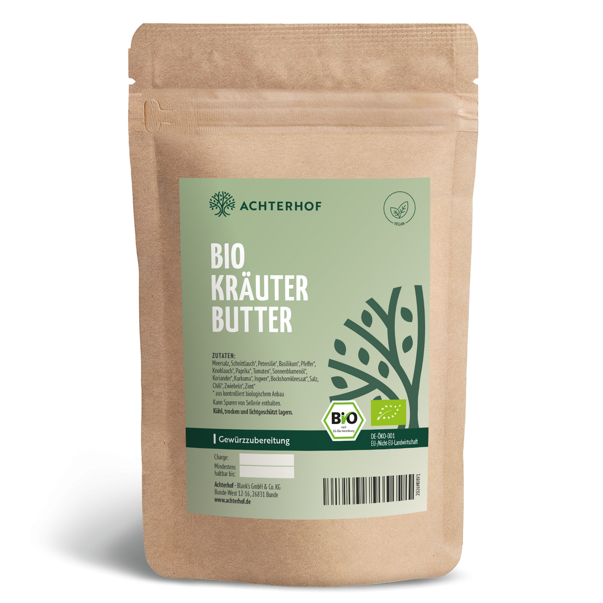 Kräuterbutter Gewürzzubereitung Bio (100g)