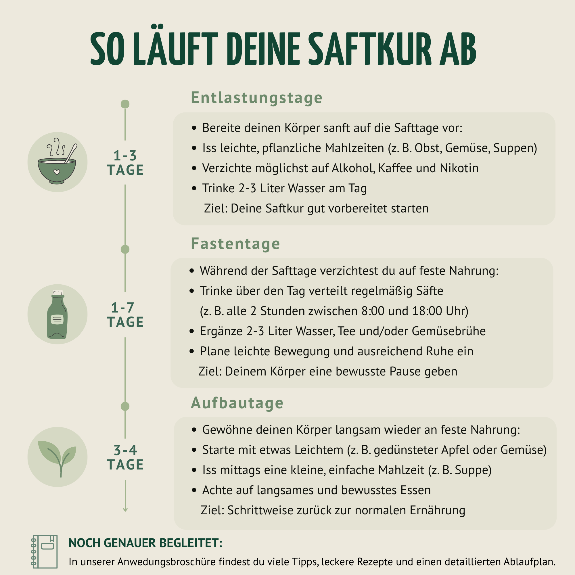 Kräuterwunder Bio Fastenkur 1-7 Tage (6 Flaschen pro Tag)