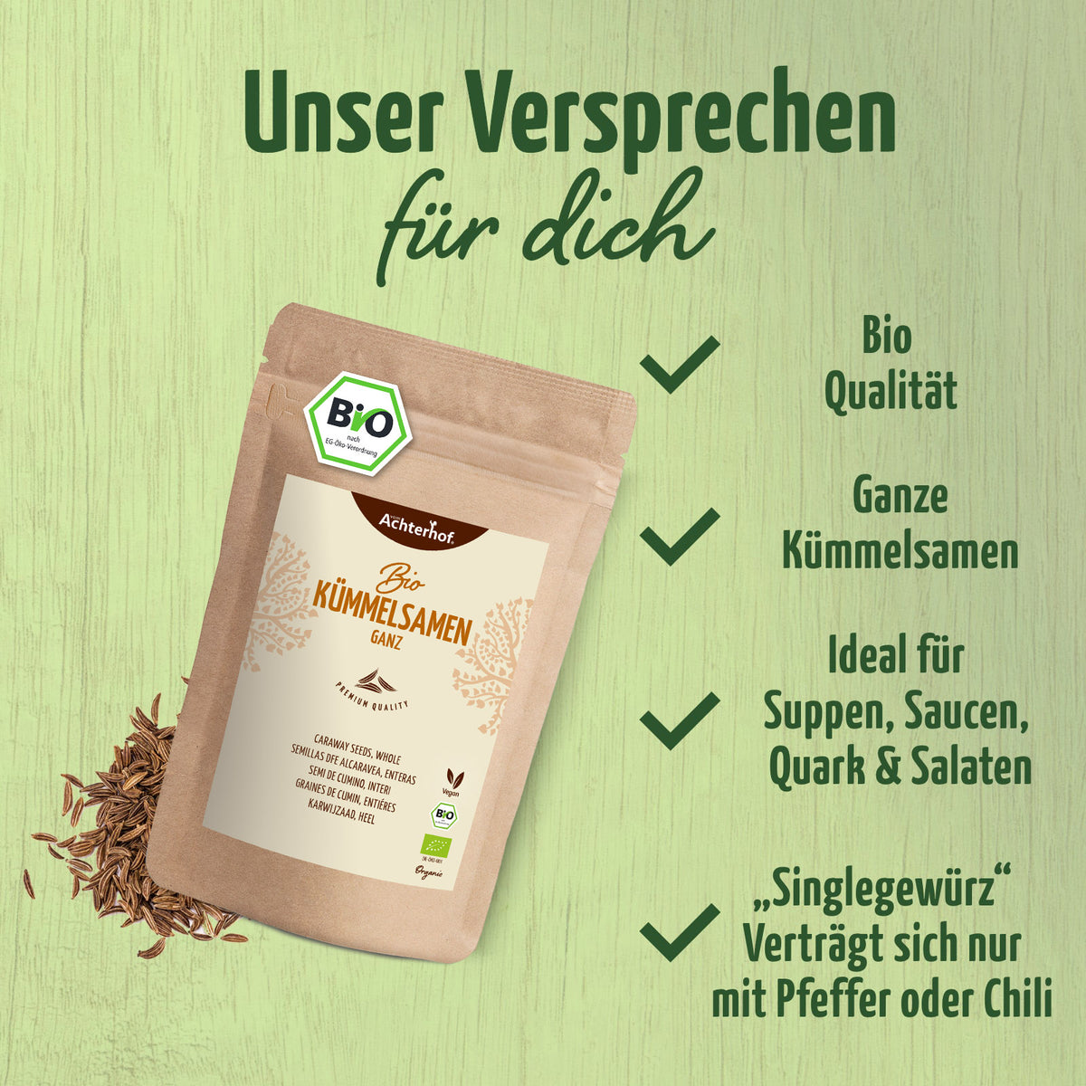 Kümmelsamen ganz Bio (1000g)