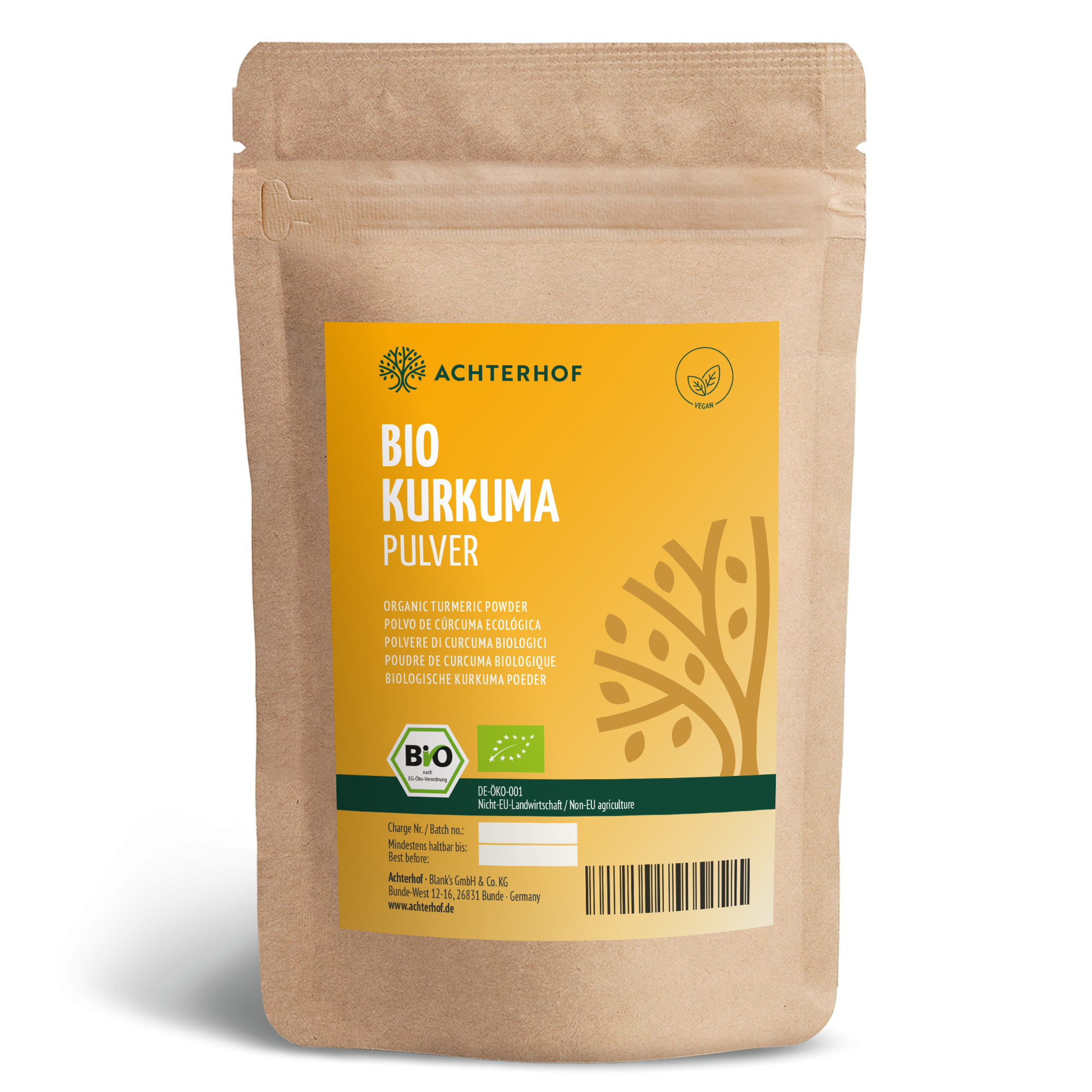 Bio Kurkuma Pulver (250g)