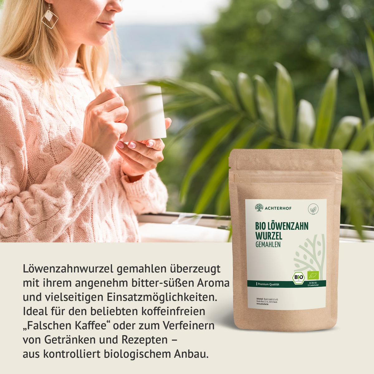 Löwenzahnwurzel Pulver Bio (500g)