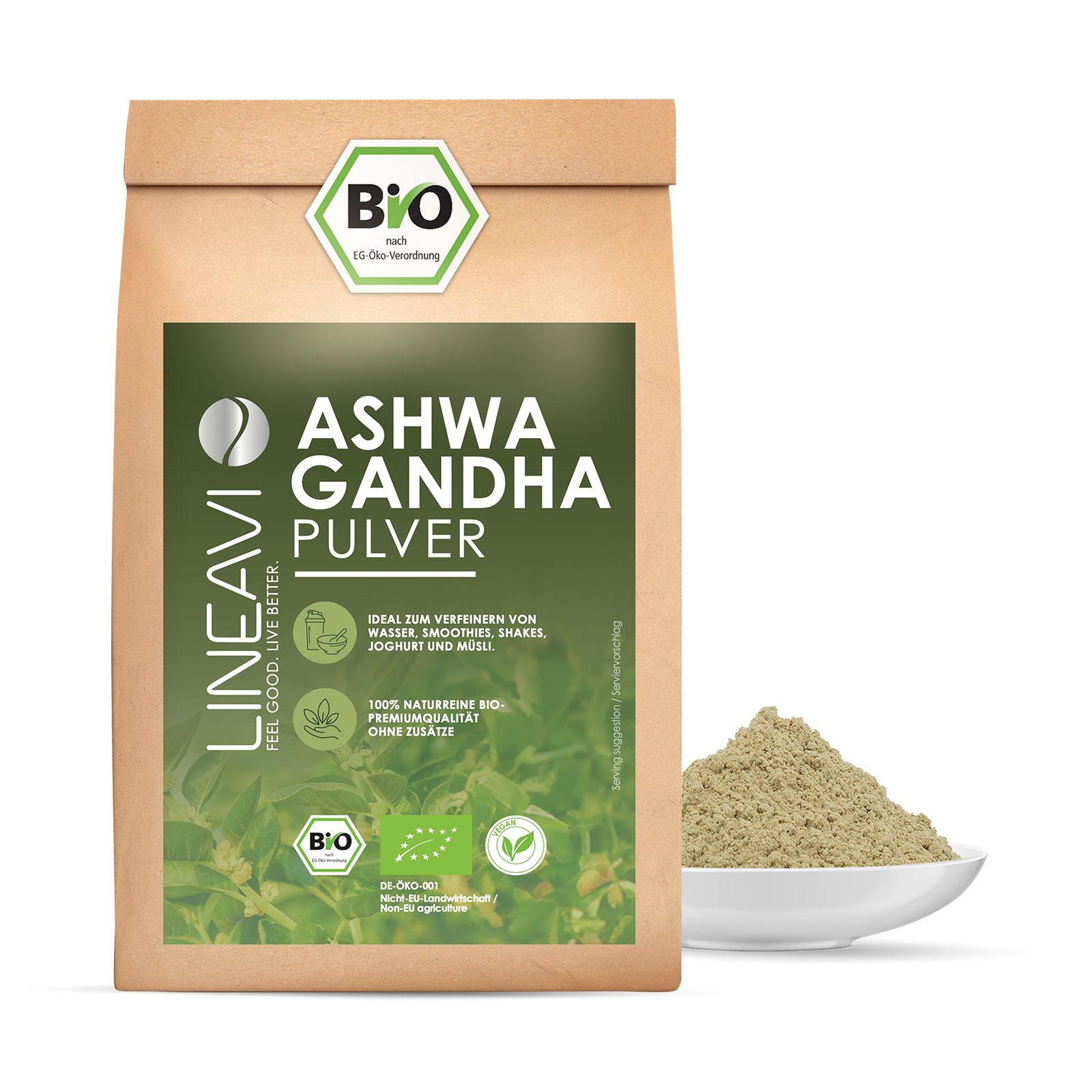 Bio Ashwagandhapulver (1000g)