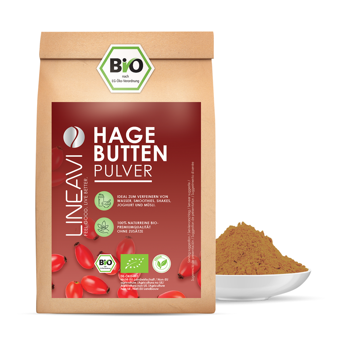 Bio Hagebuttenpulver (1000g)