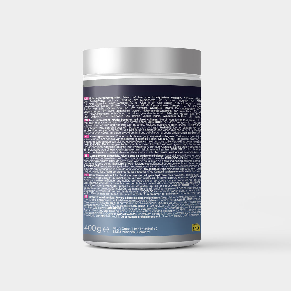 Kollagen Proteinpulver (400g) Neutral