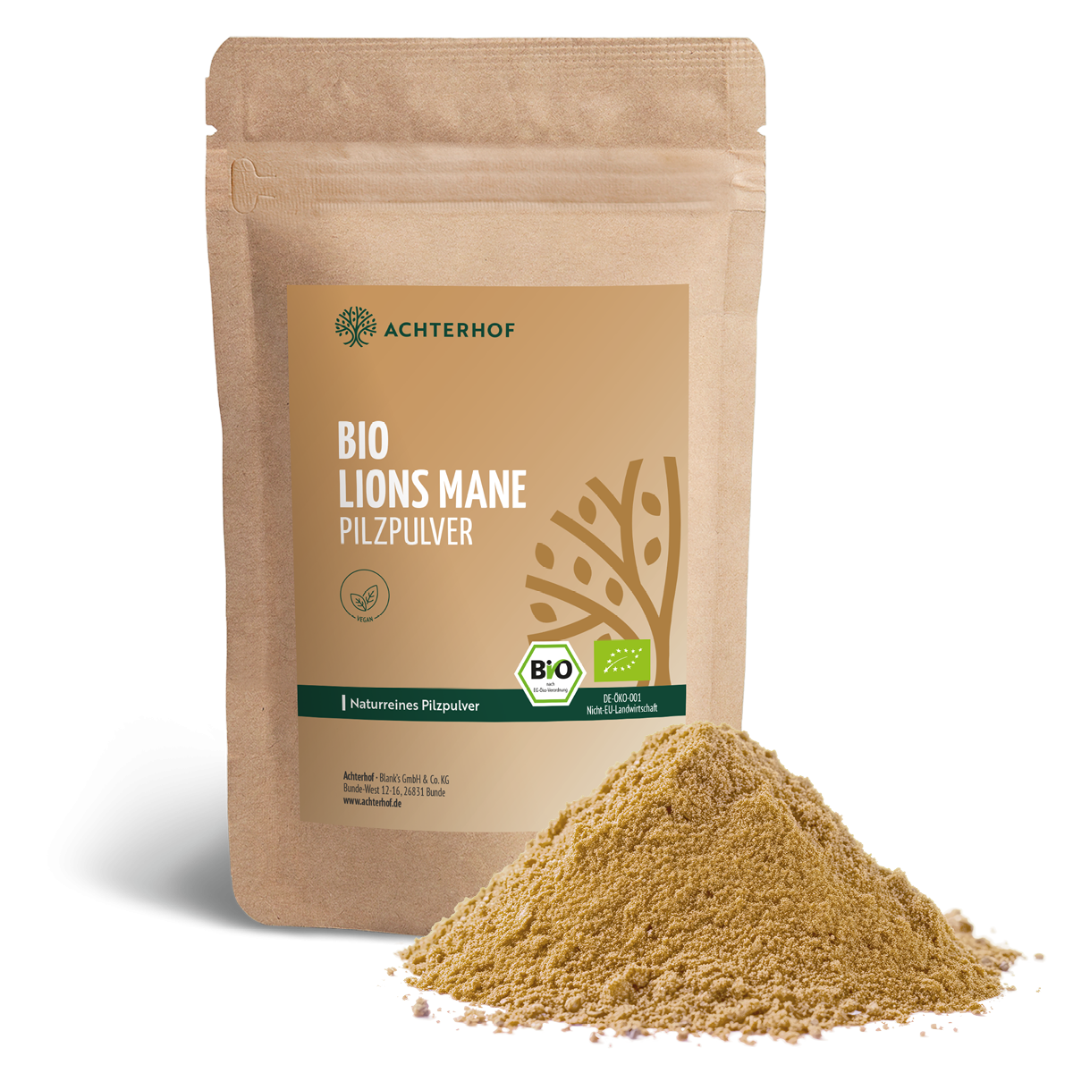 Bio Lions Mane Pilzpulver (100g)