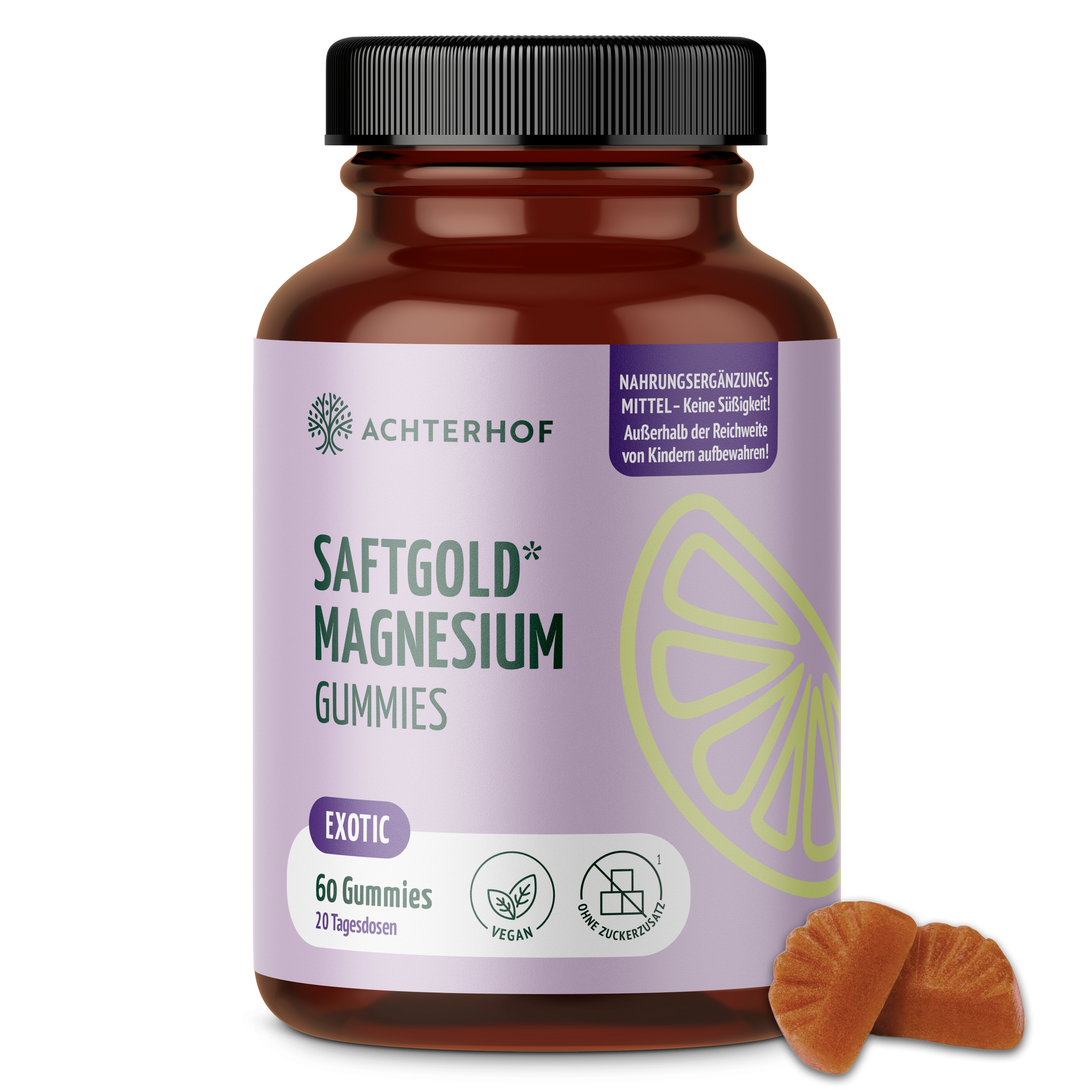 Saftgold Magnesium Gummies Exotische Früchte (60 Stück)