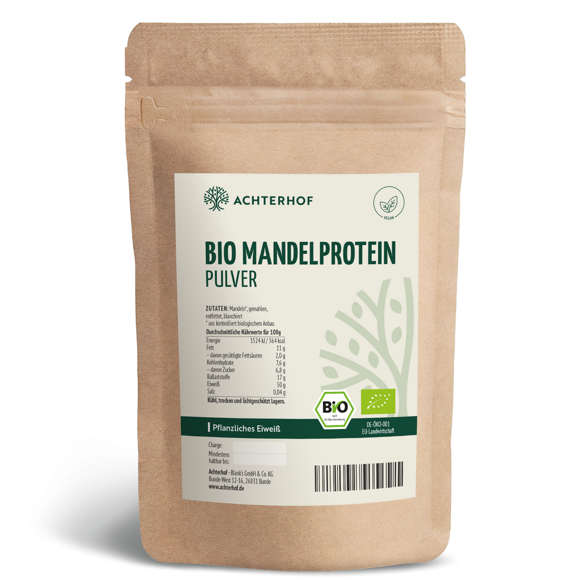 Bio Mandelprotein Pulver (500g)
