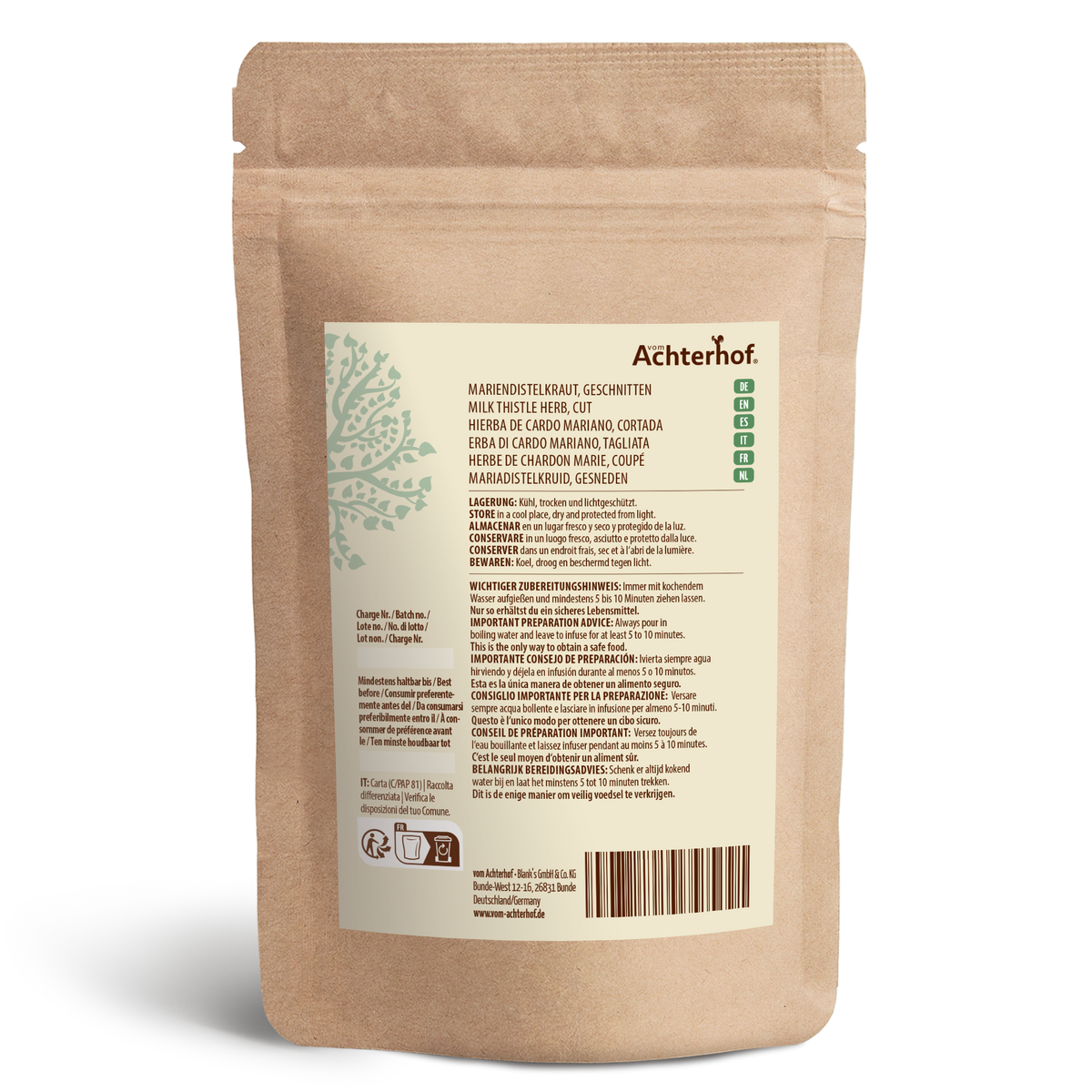 Mariendistelkraut geschnitten (100g)