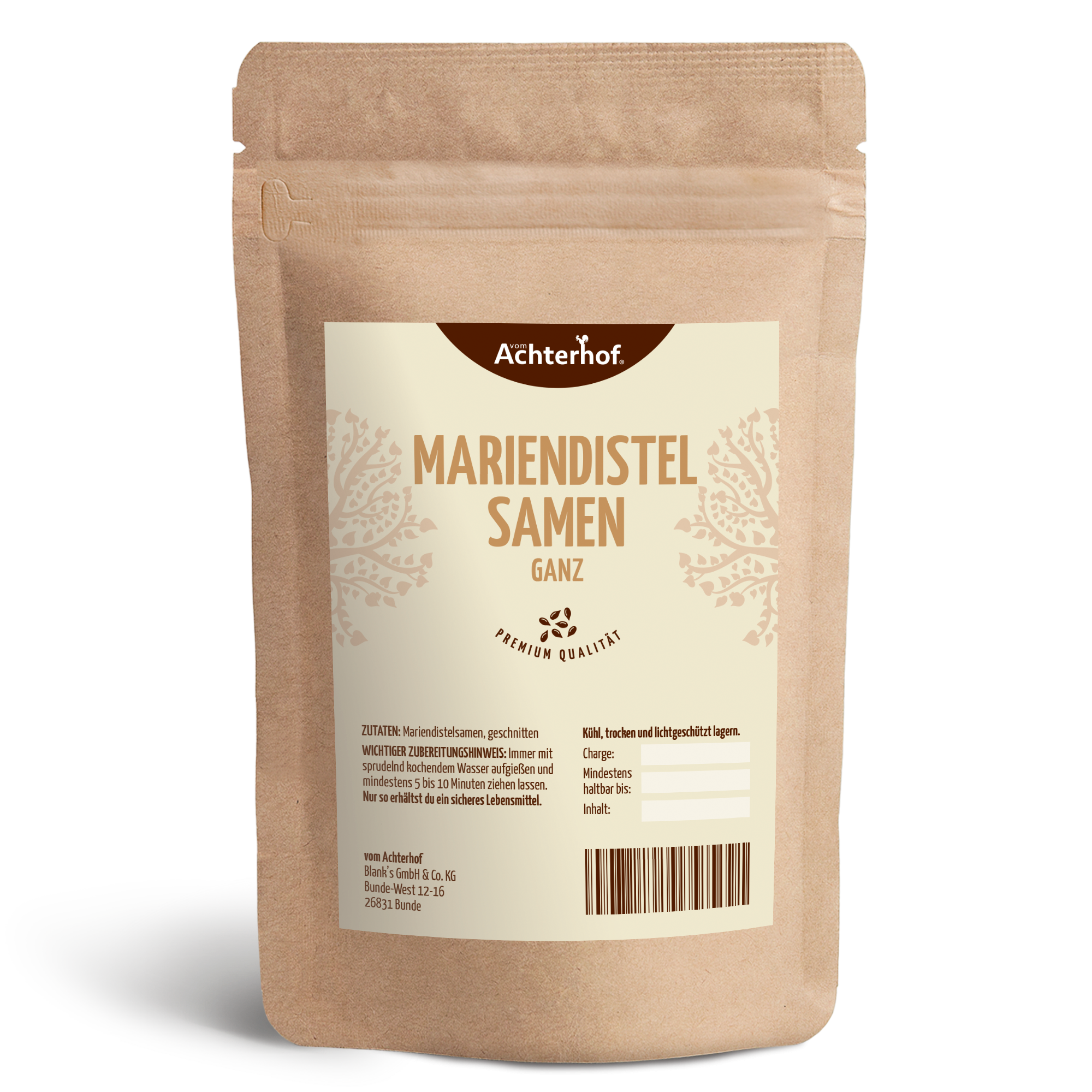 Mariendistelsamen ganz (1000g)