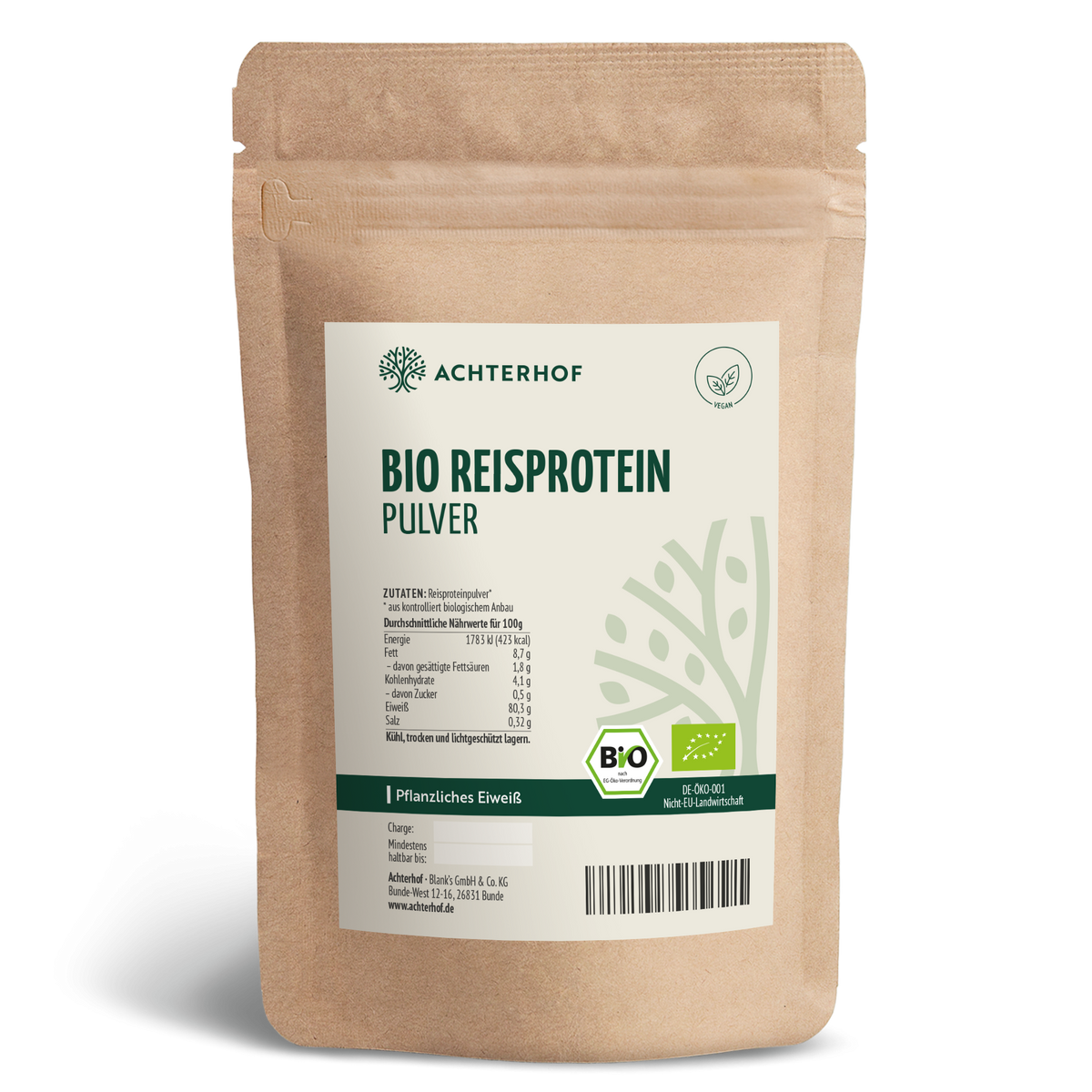 Bio Reisprotein Pulver (250g)
