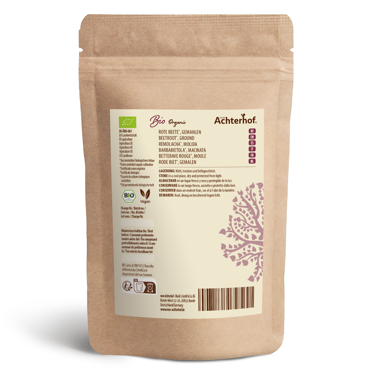 Rote Beete gemahlen Bio (250g)
