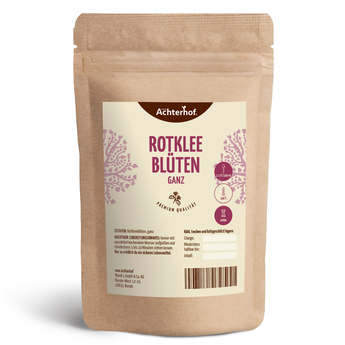 Rotkleeblüten ganz (500g)