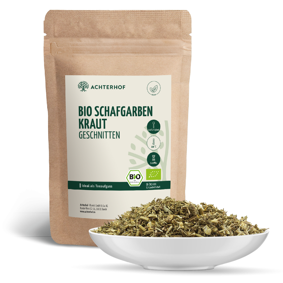 Bio Schafgarbenkraut geschnitten (250g)