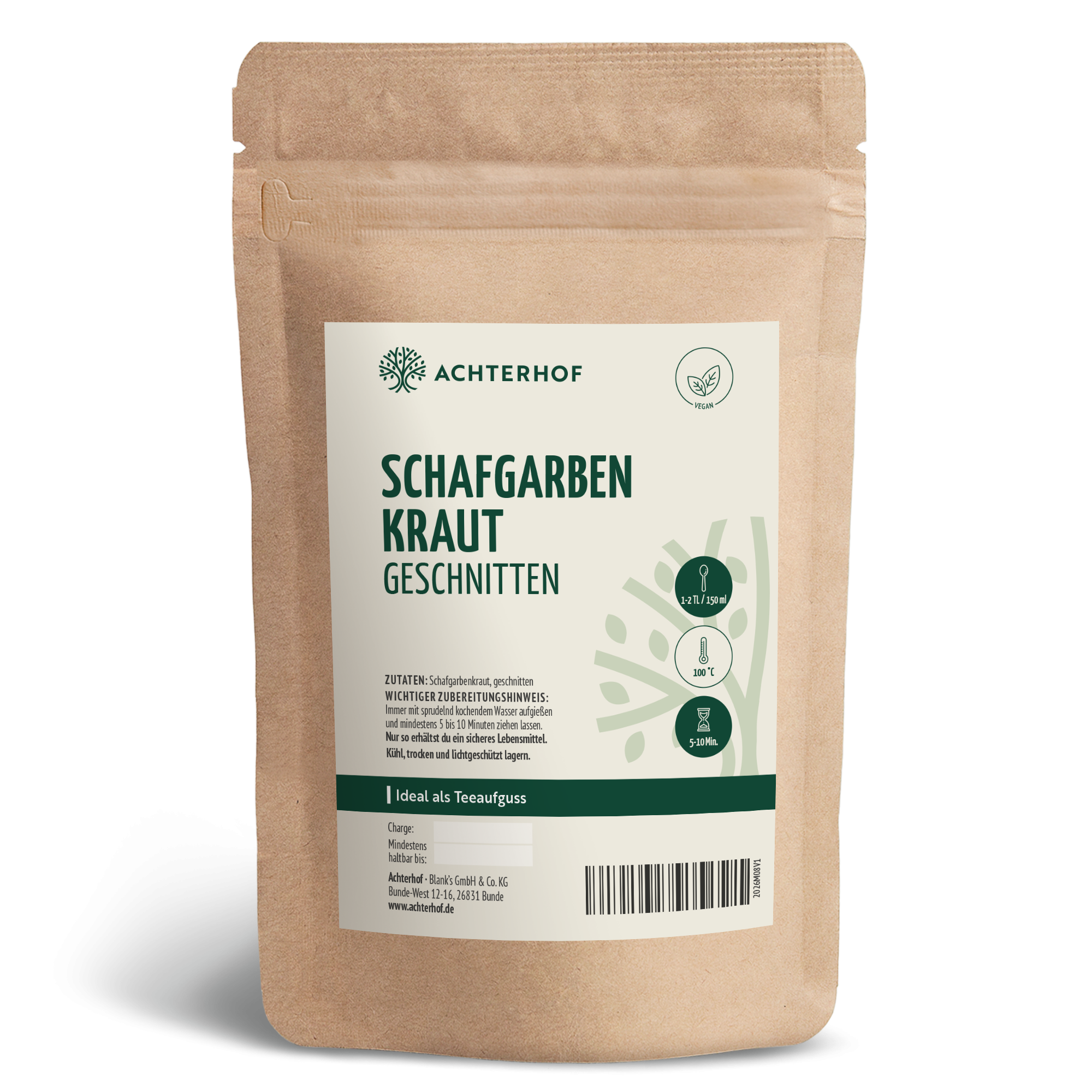 Schafgarbenkraut geschnitten (250g)