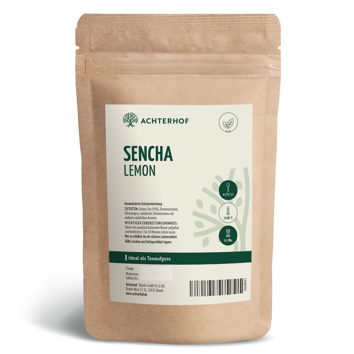 Grüner Tee Sencha Lemon (250g)