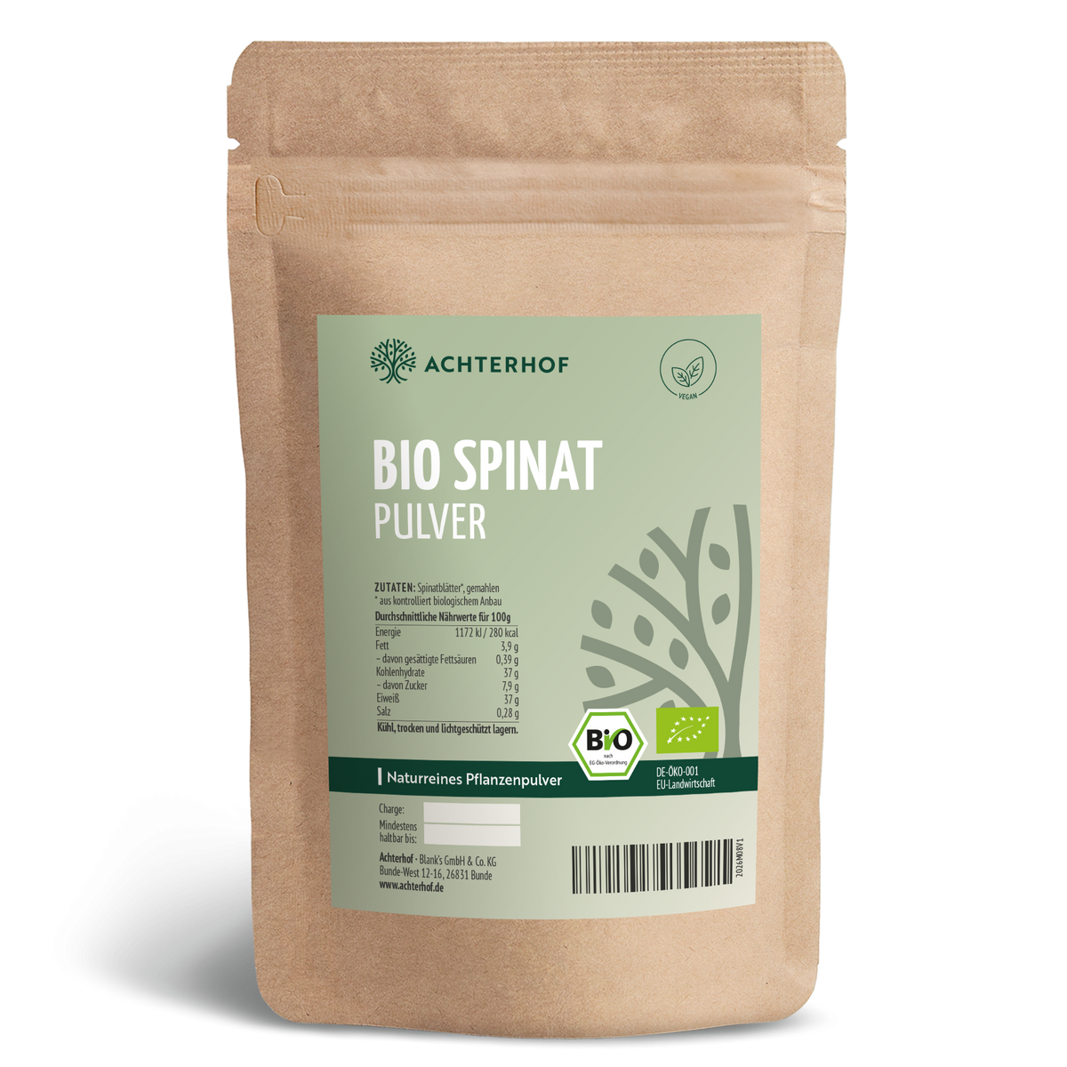Spinat Pulver Bio (100g)
