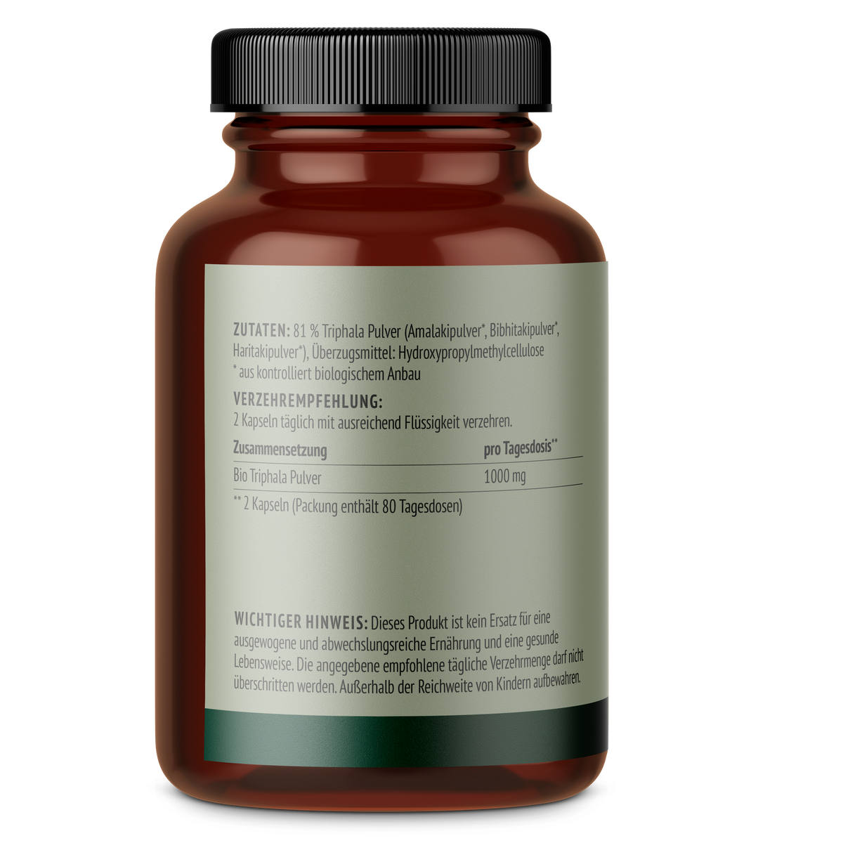 Triphala Kapseln Bio (160 Kapseln)