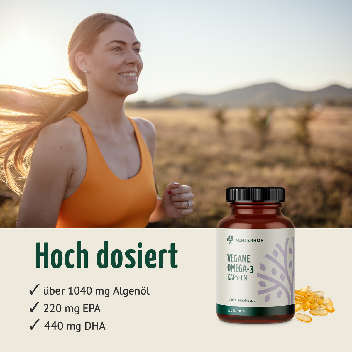 Vegane Omega-3 Kapseln (120 Kapseln)