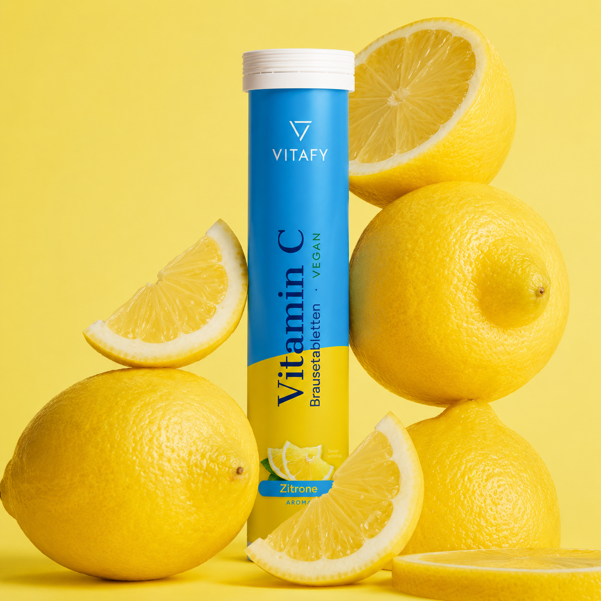 Vitamin C - Zitrone (20 Brausetabletten) - 6er Pack