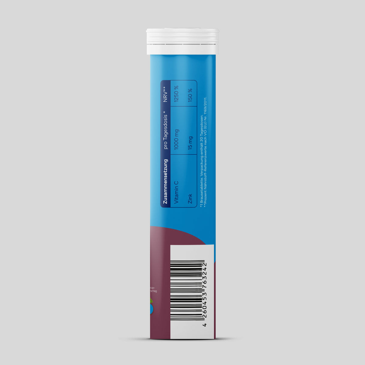 Vitamin C + Zink - Cassis (20 Brausetabletten) - 6er Pack