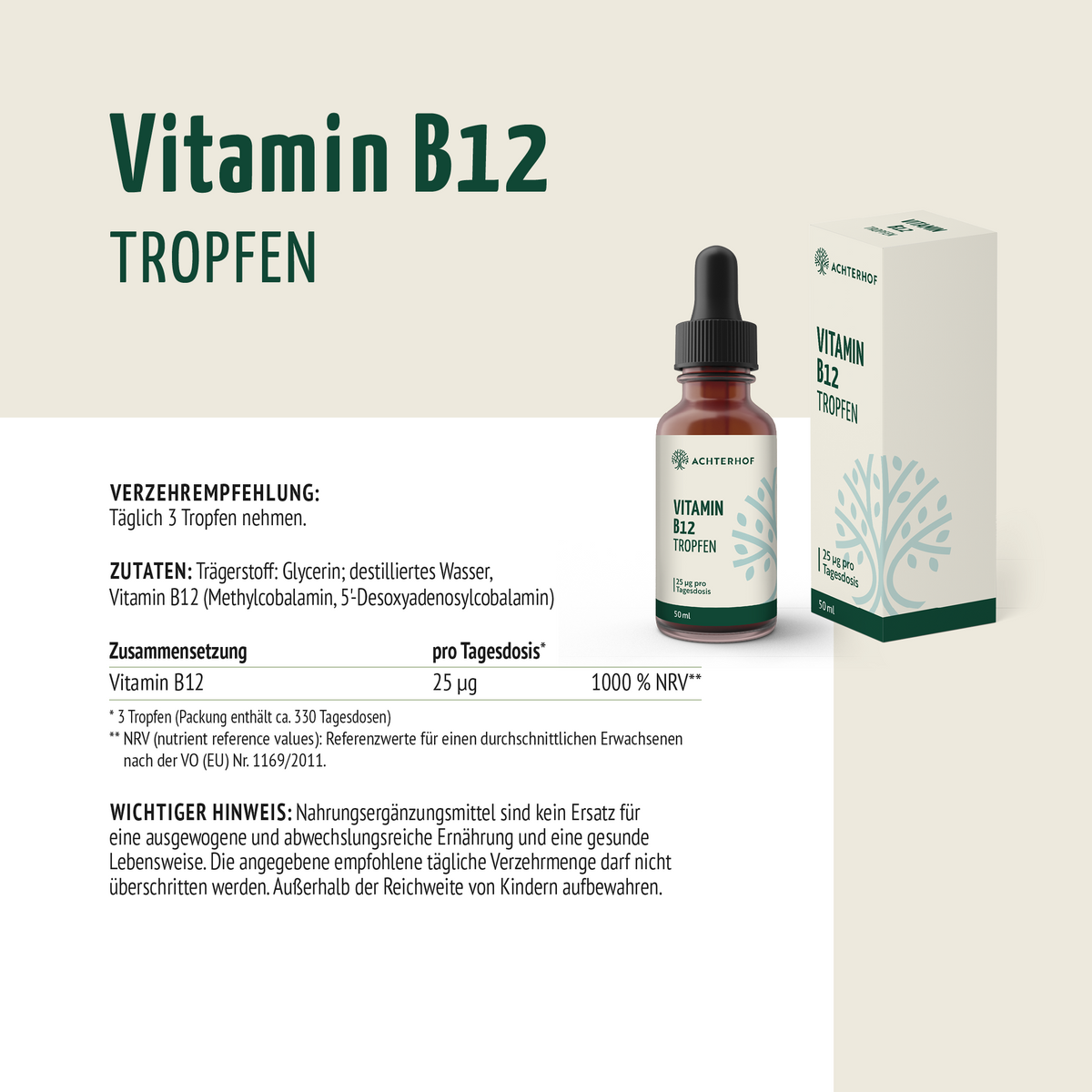 Vitamin B12 Tropfen (50ml)