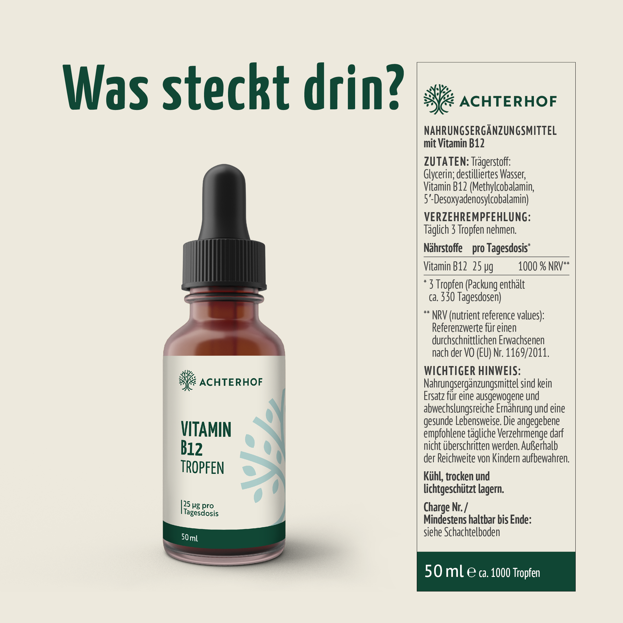 Vitamin B12 Tropfen (50ml)