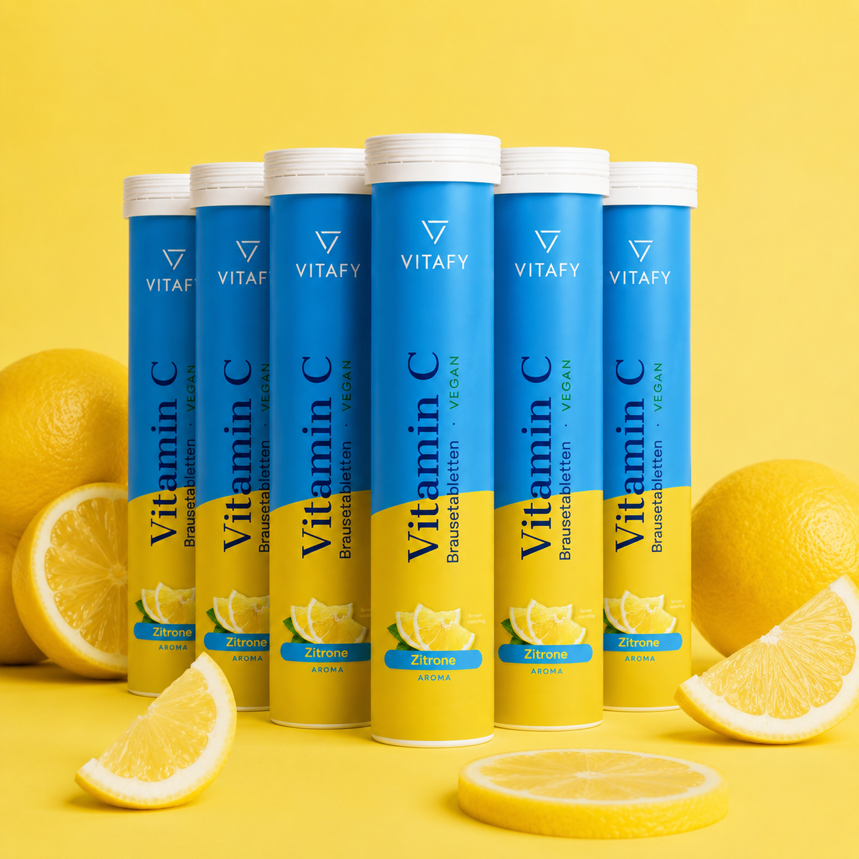 Vitamin C - Zitrone (20 Brausetabletten) - 6er Pack